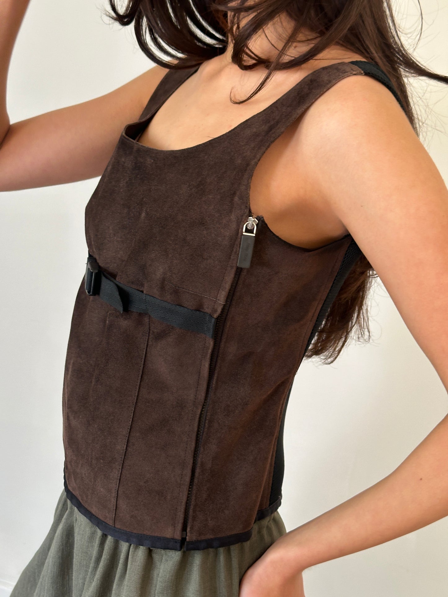 (permanent collection) miu miu ss 1999 suede vest