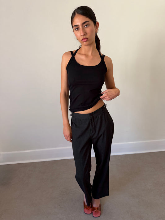 gucci fall winter 1998 buckle slacks