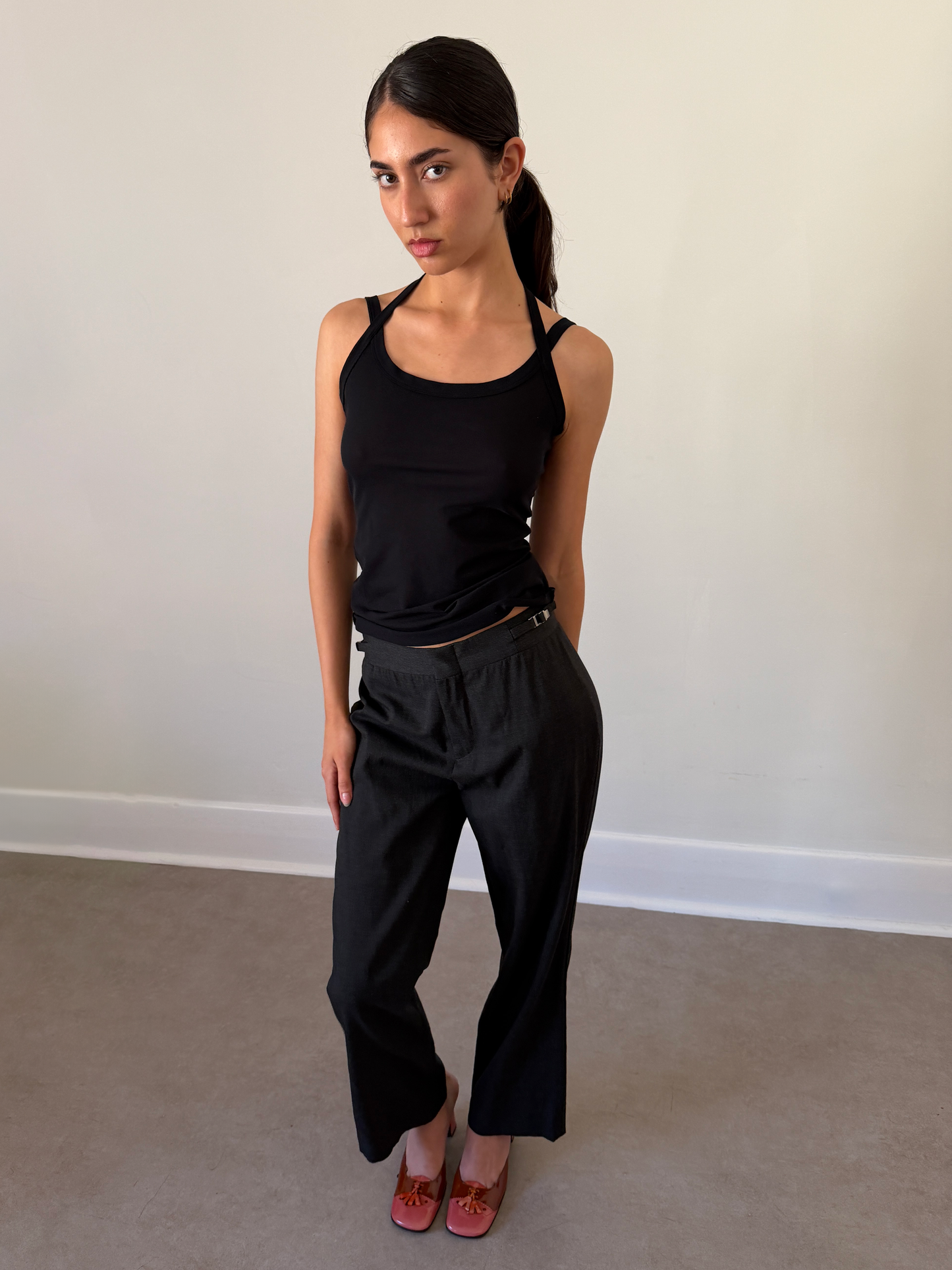 gucci fall winter 1998 buckle slacks