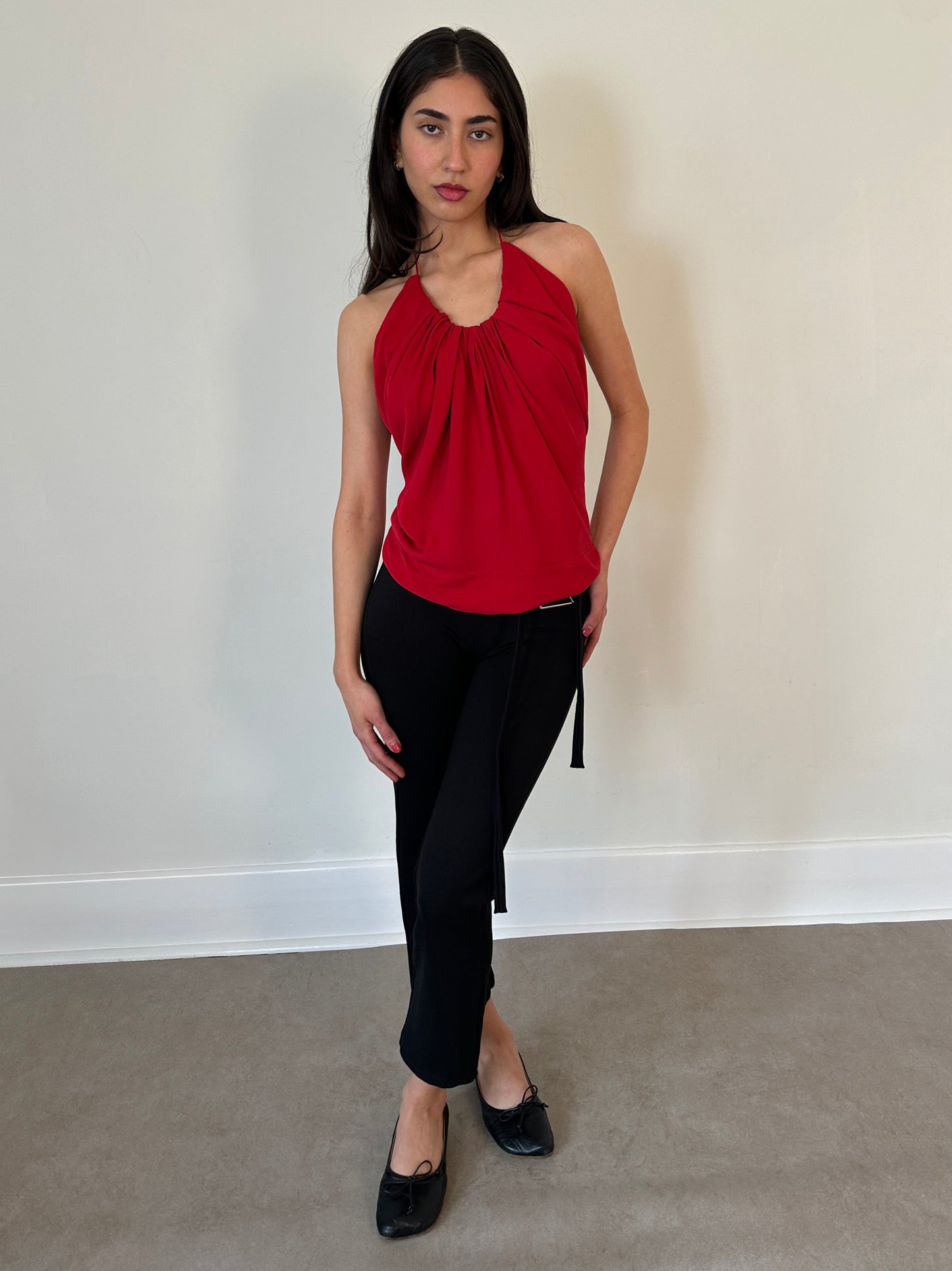 vintage 2000s black capri pants