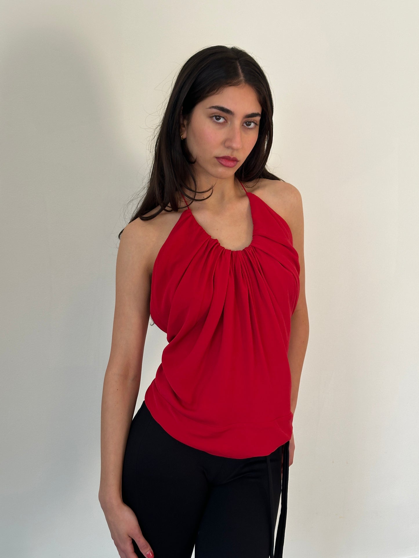 90s dkny low back halter tank