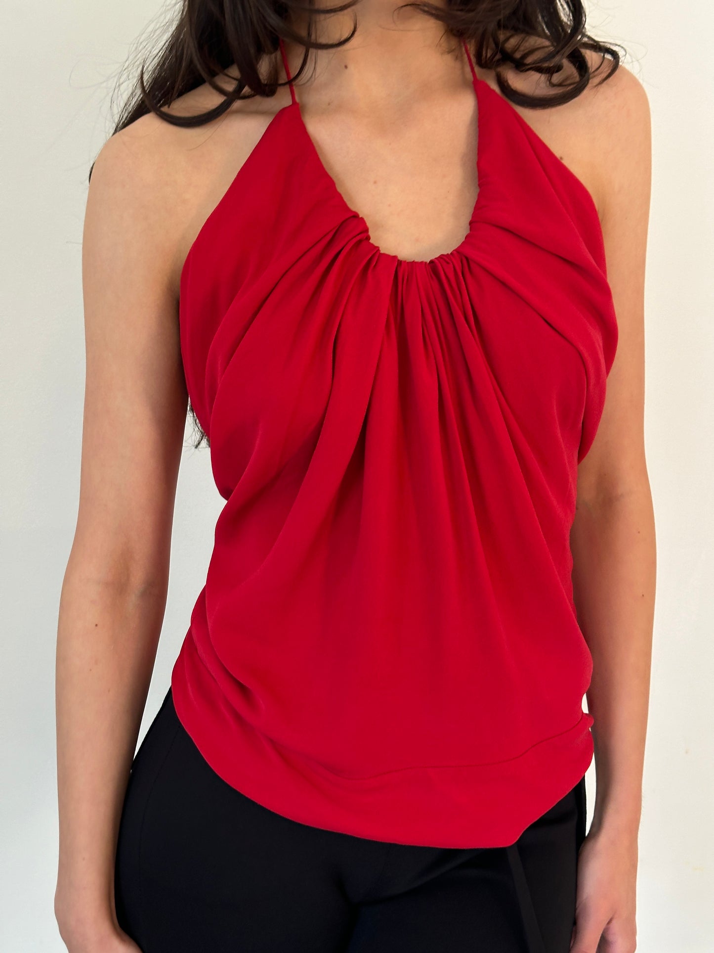 90s dkny low back halter tank