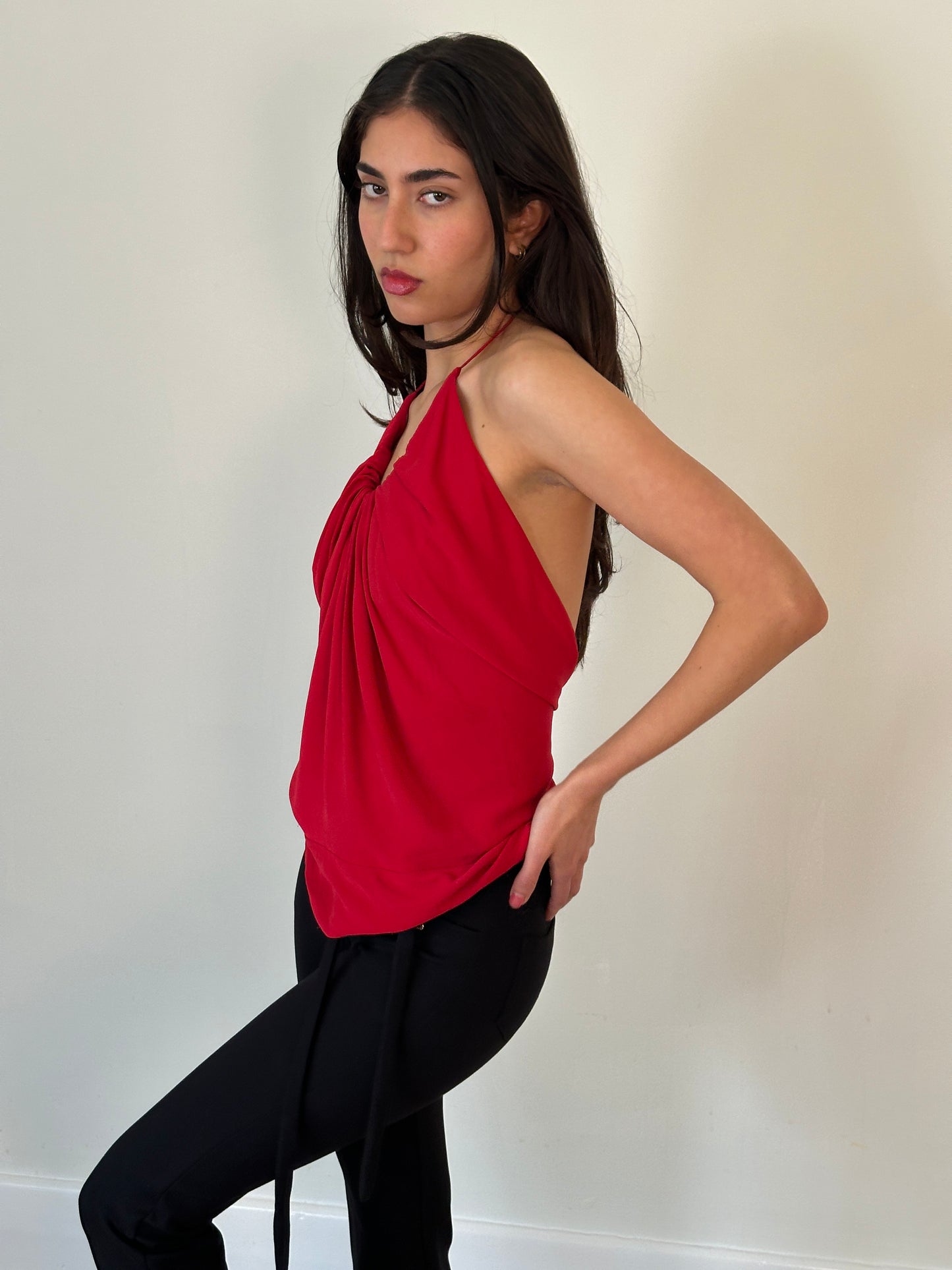 90s dkny low back halter tank