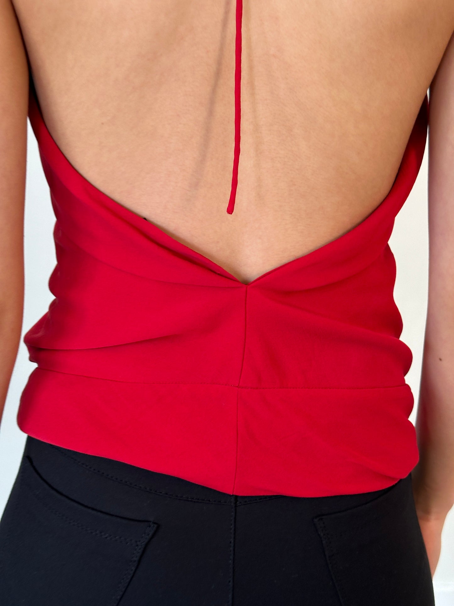 90s dkny low back halter tank