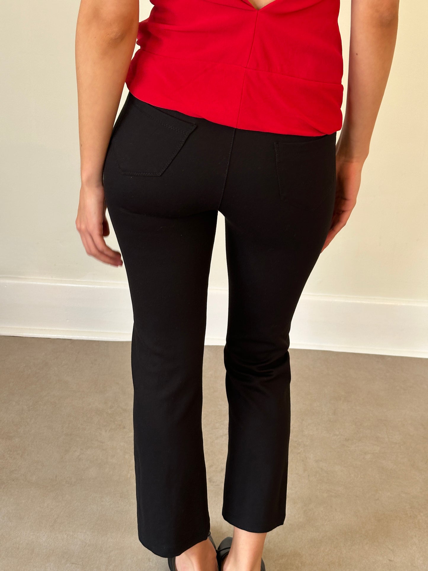 vintage 2000s black capri pants