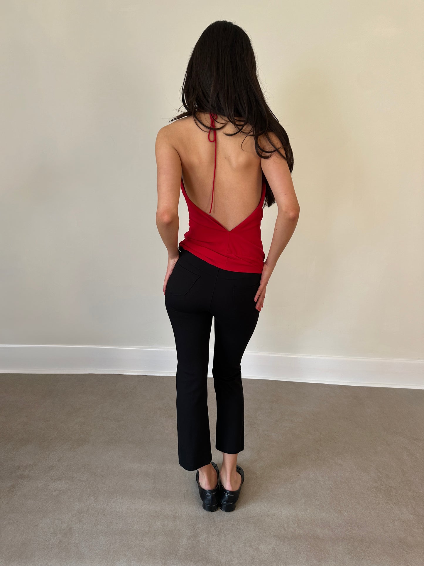 vintage 2000s black capri pants