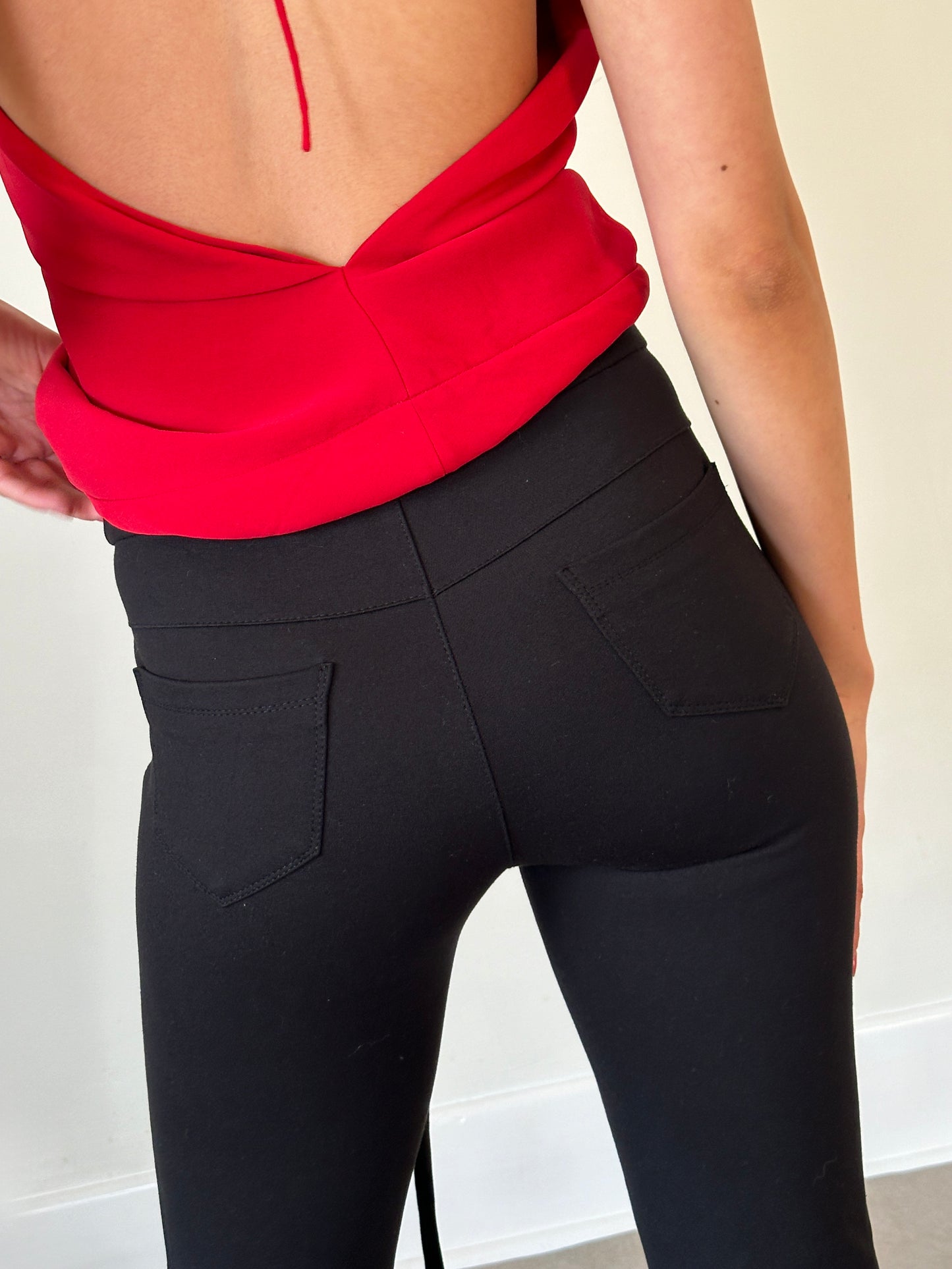 vintage 2000s black capri pants