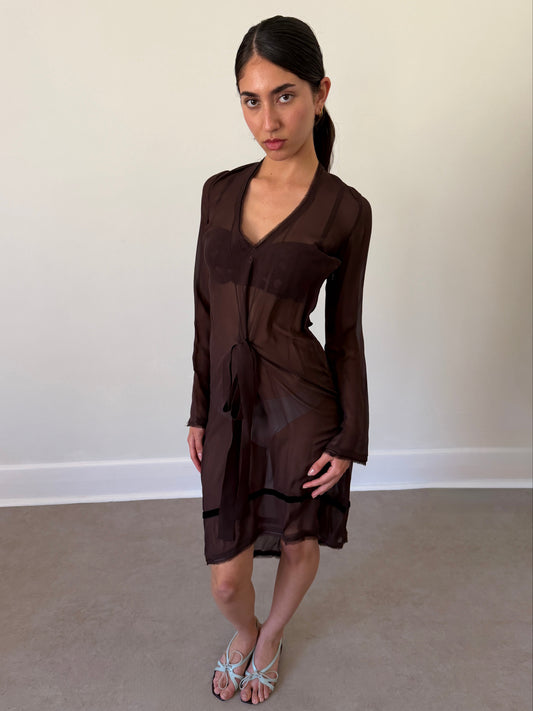 costume national 90s silk dress