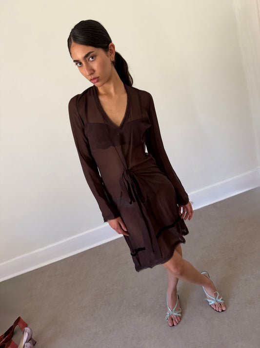 costume national 90s silk dress