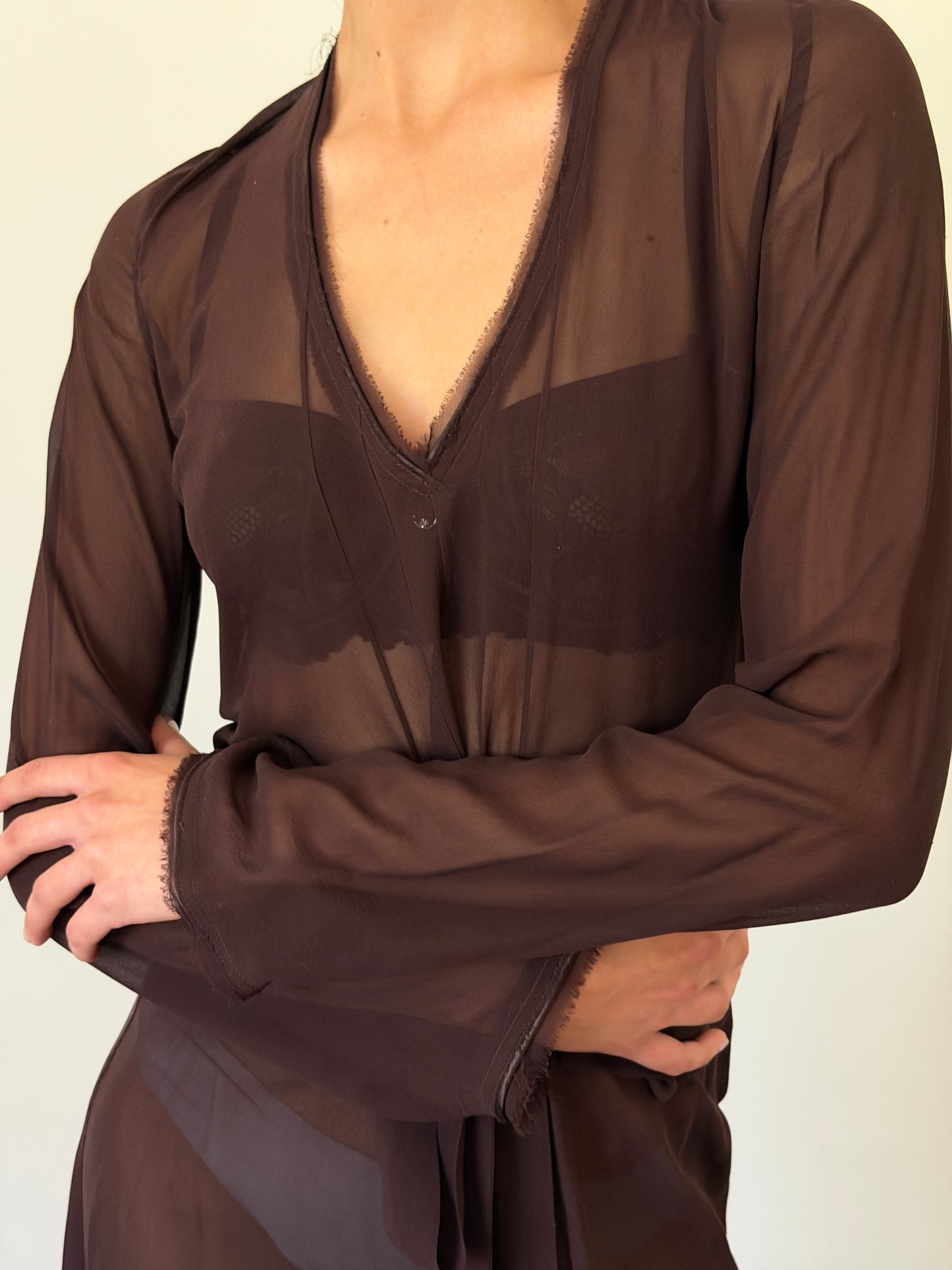 costume national 90s silk dress