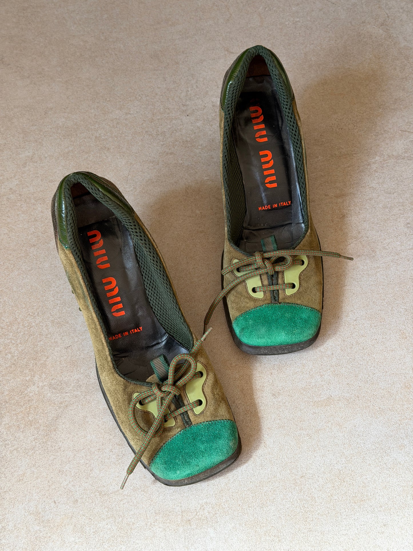 miu miu fall winter 1999 butterfly bubble sole heels