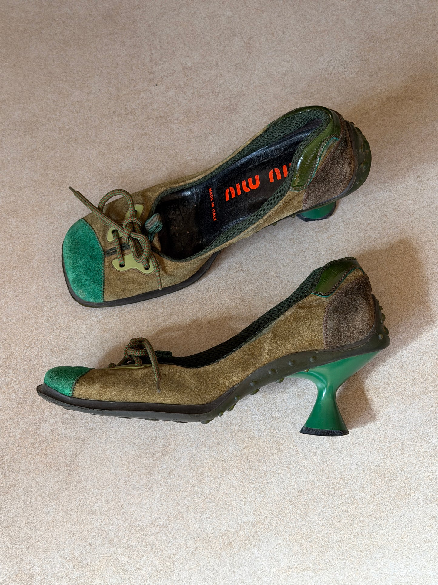 miu miu fall winter 1999 butterfly bubble sole heels