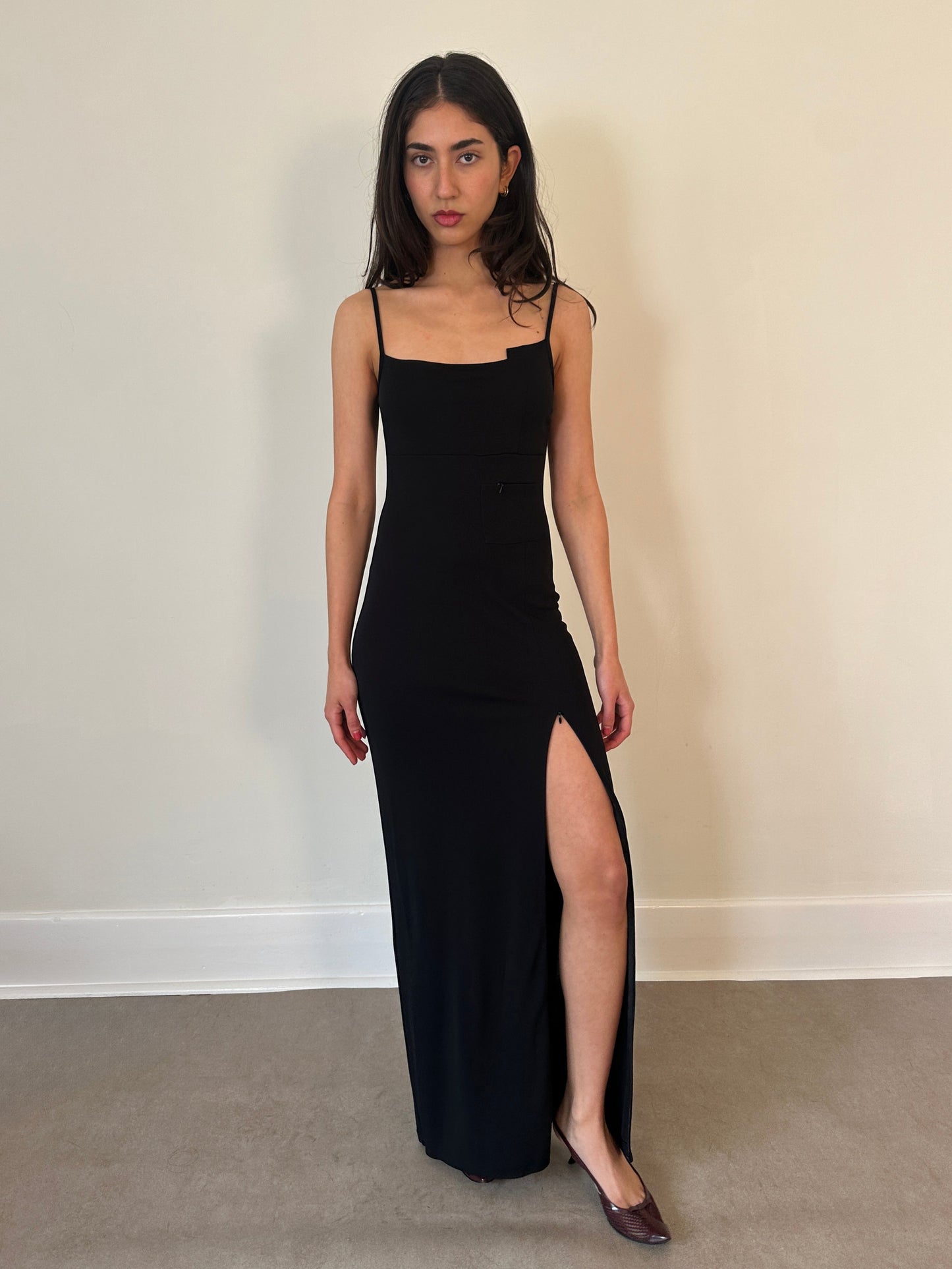 90s vintage utility evening dress