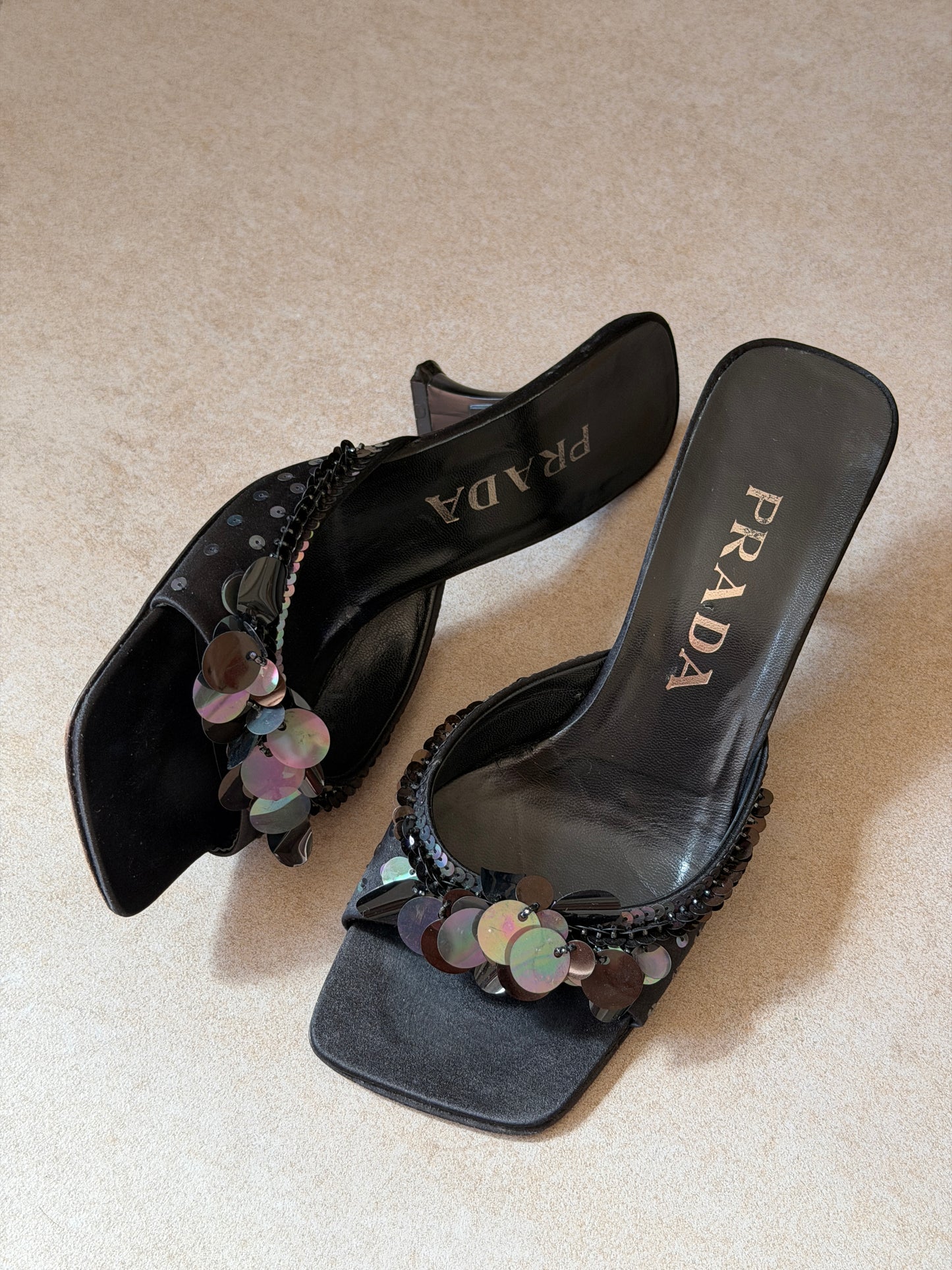 prada spring summer 2000 disc heels