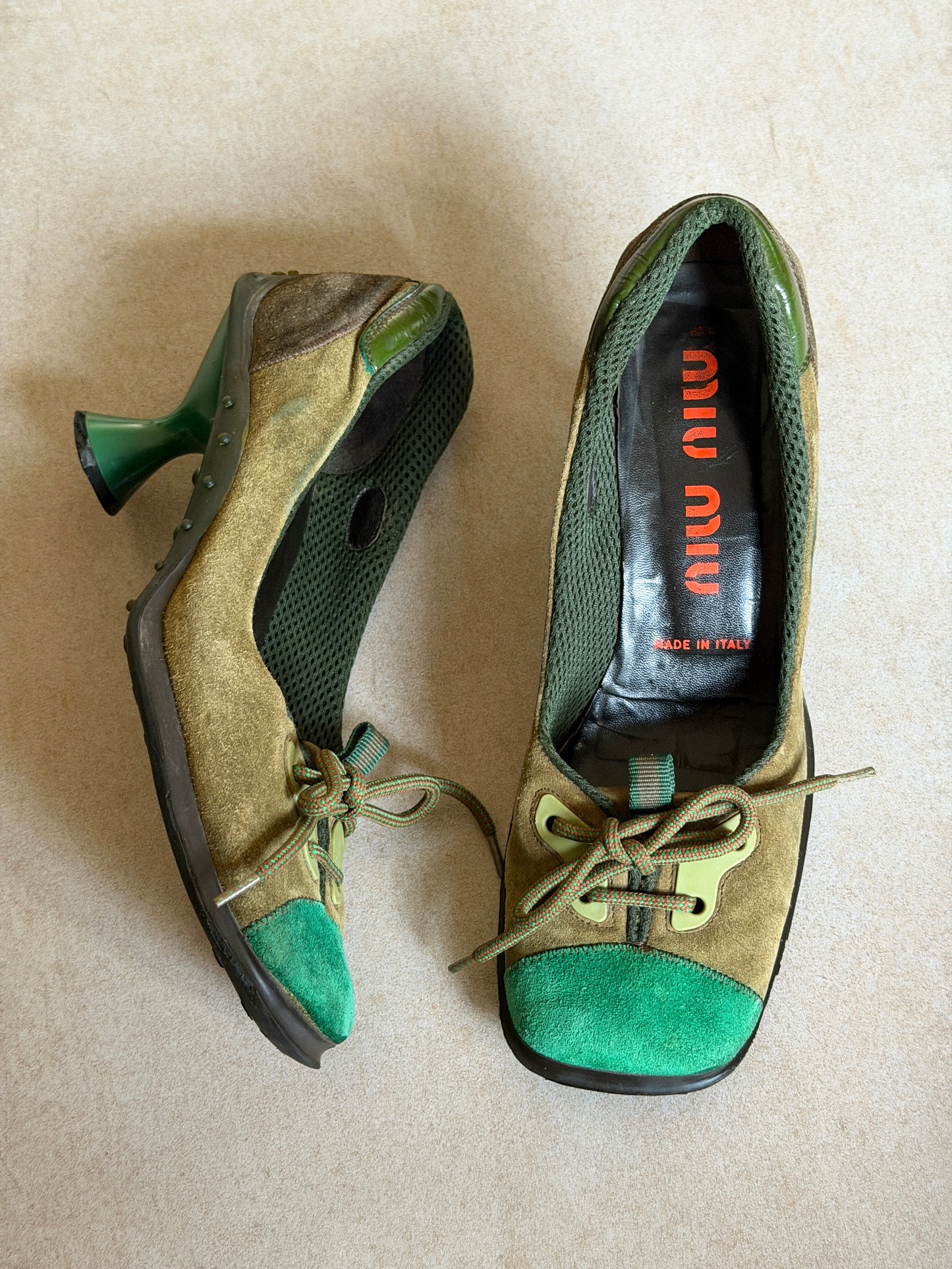 miu miu fall winter 1999 butterfly bubble sole heels