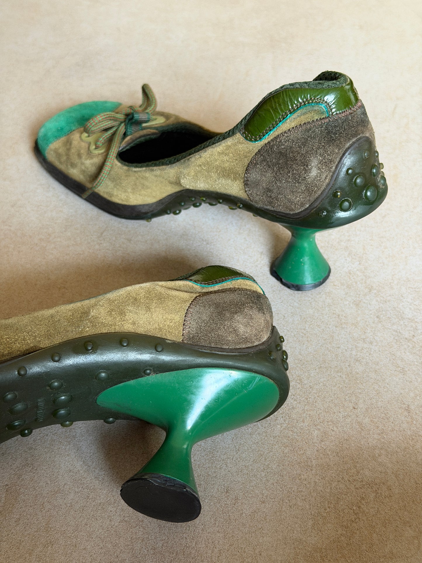 miu miu fall winter 1999 butterfly bubble sole heels