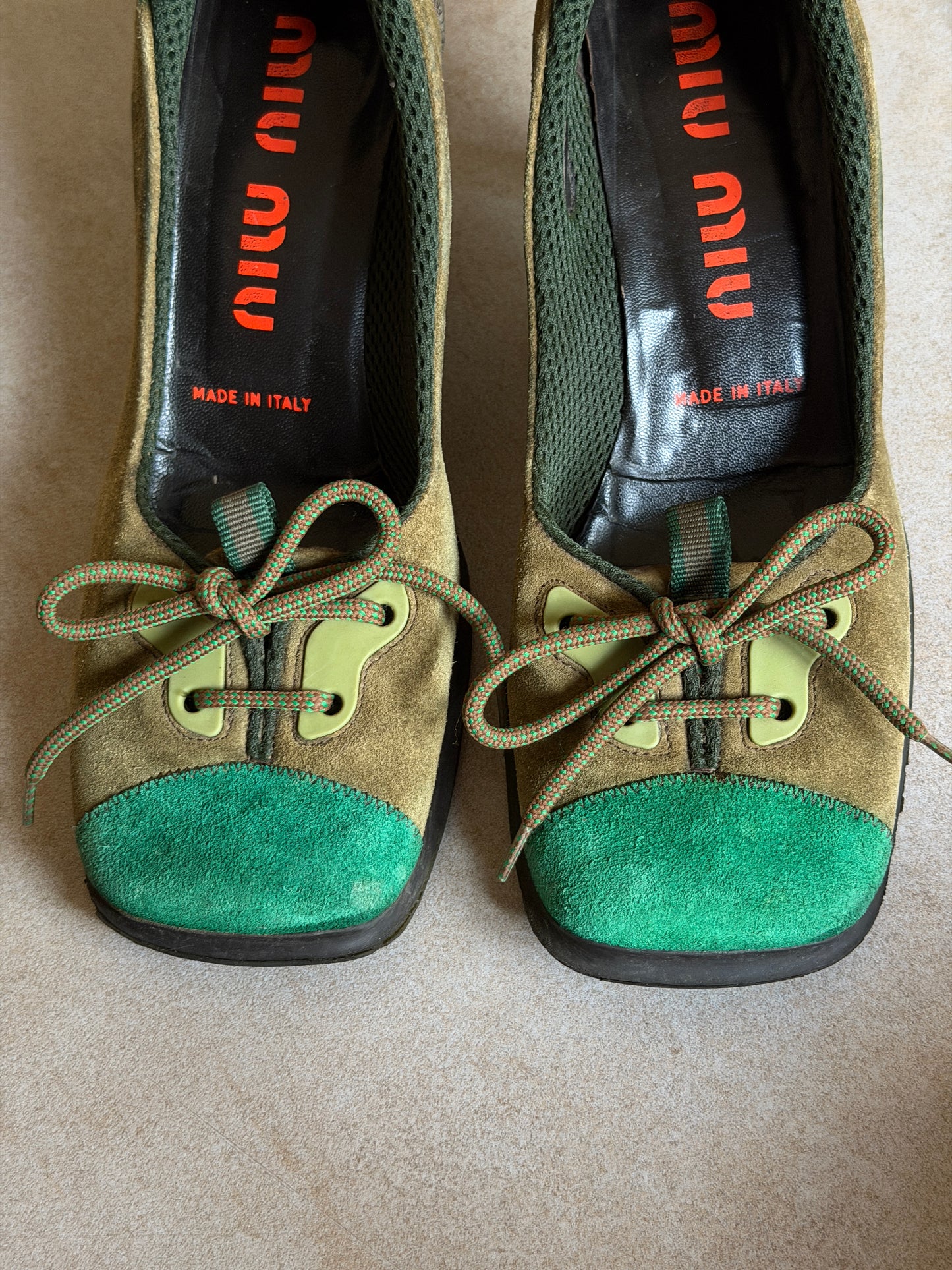 miu miu fall winter 1999 butterfly bubble sole heels