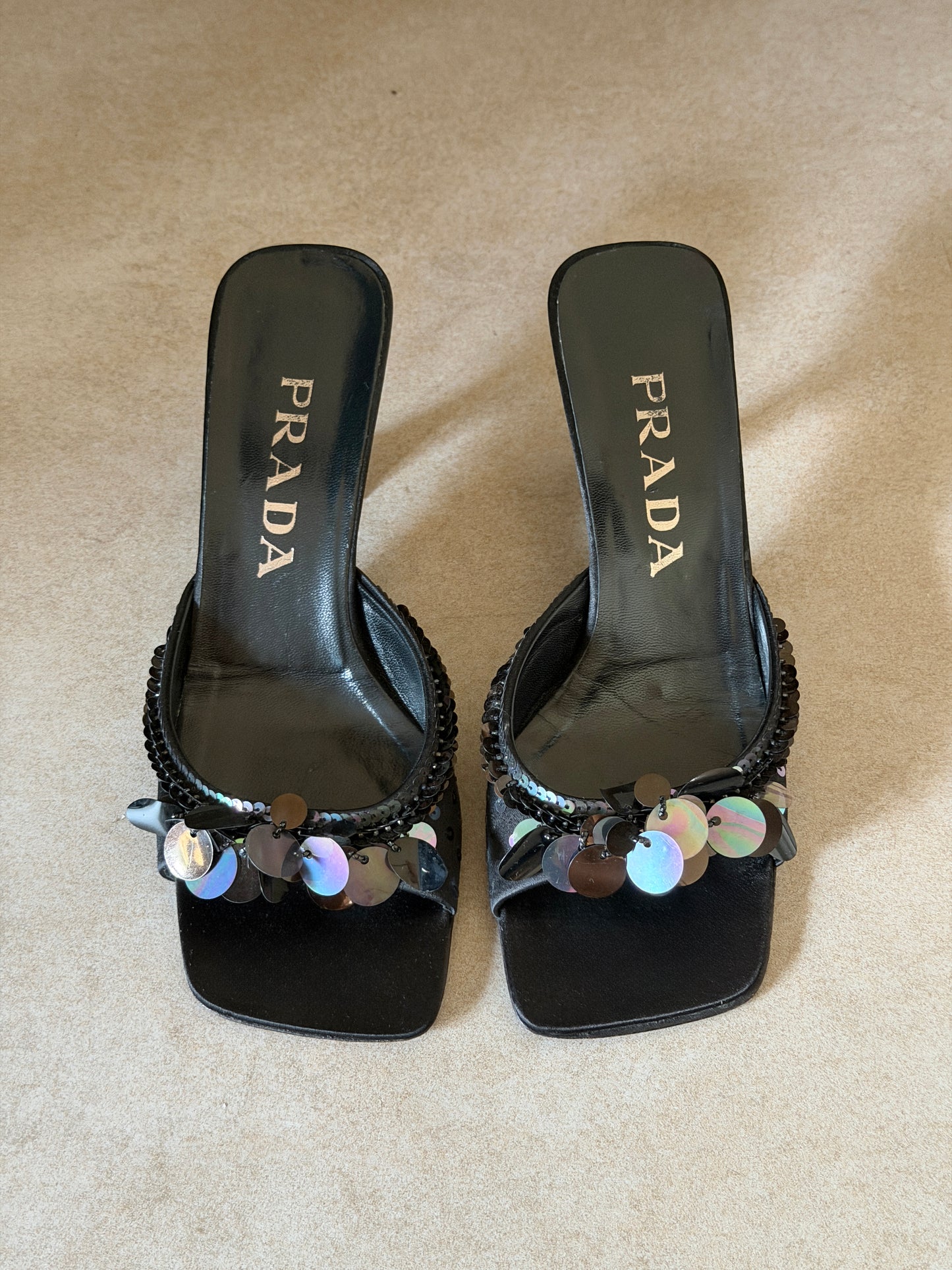 prada spring summer 2000 disc heels