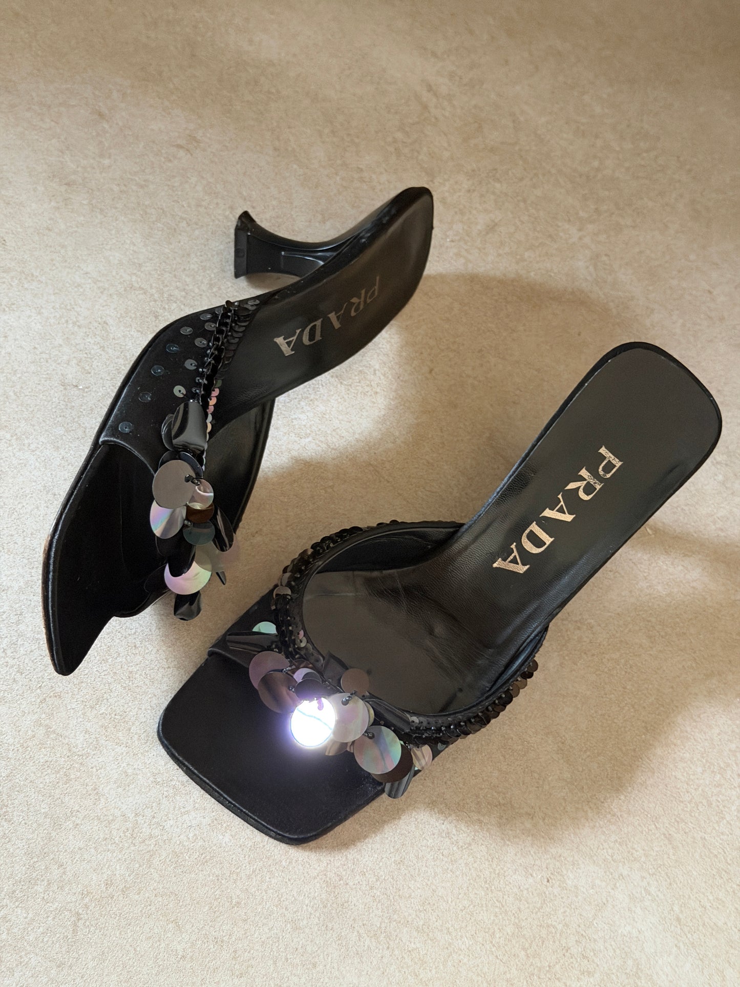 prada spring summer 2000 disc heels