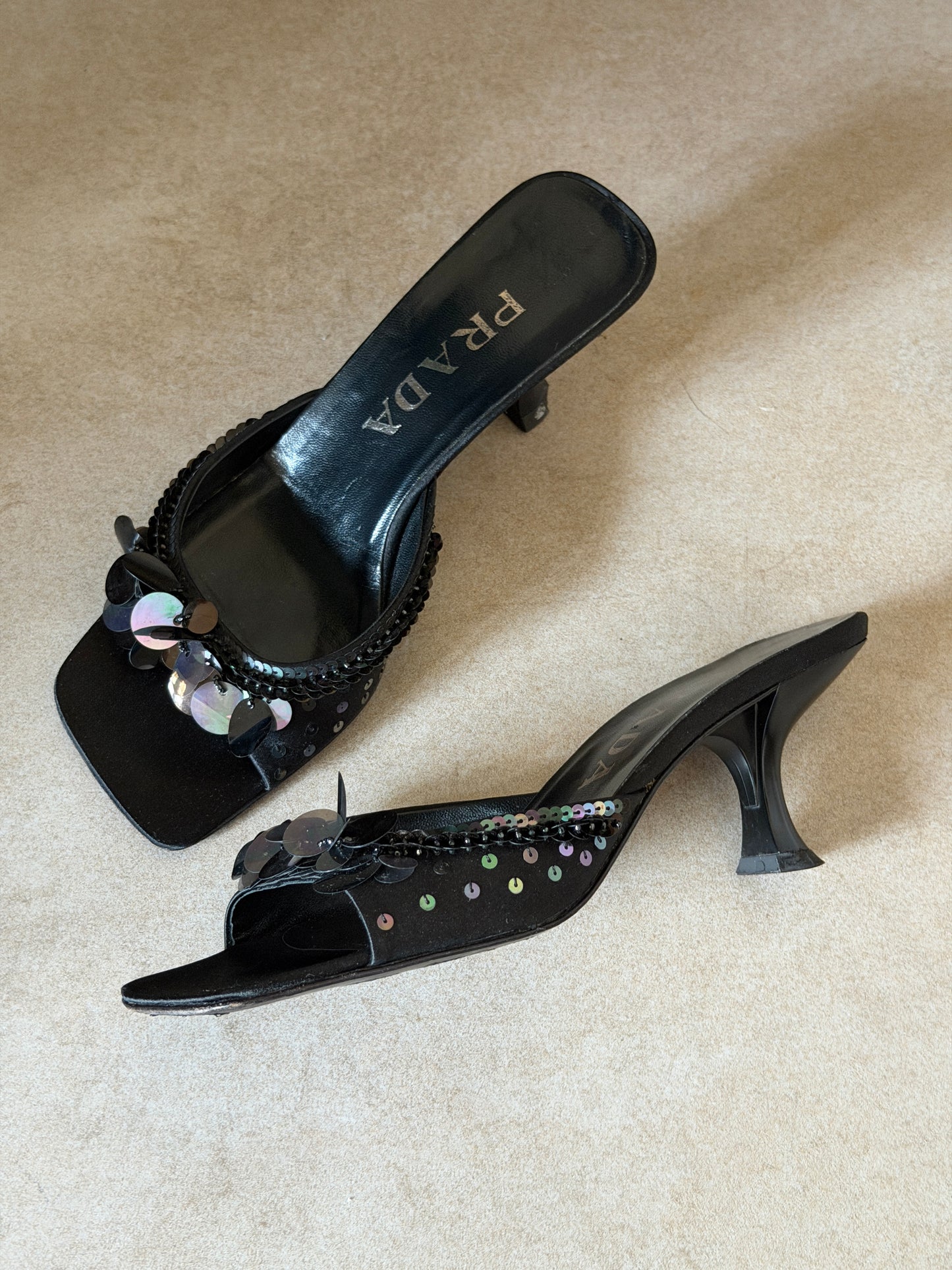 prada spring summer 2000 disc heels