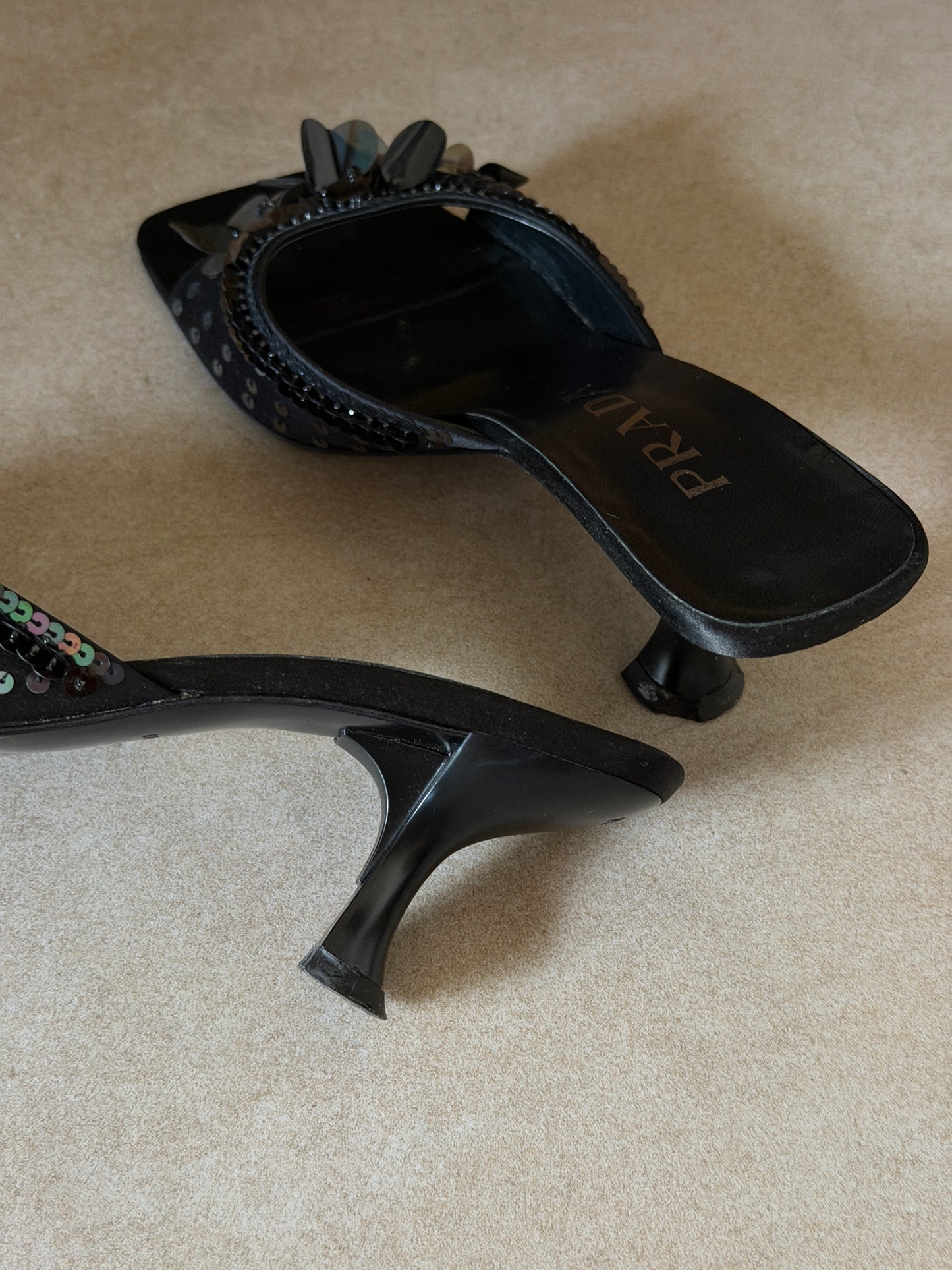 prada spring summer 2000 disc heels