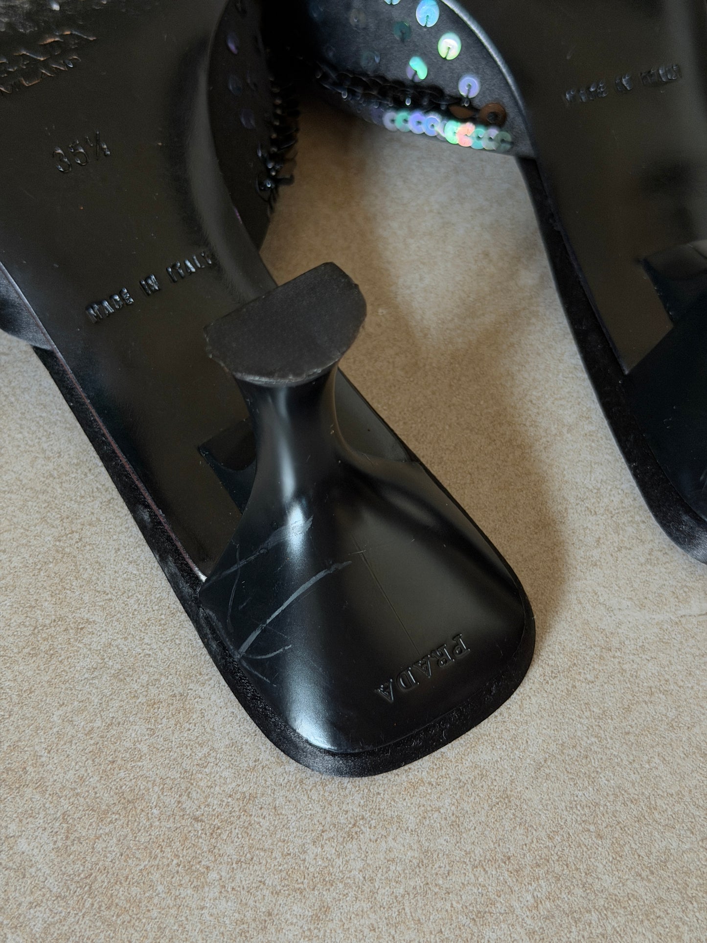 prada spring summer 2000 disc heels