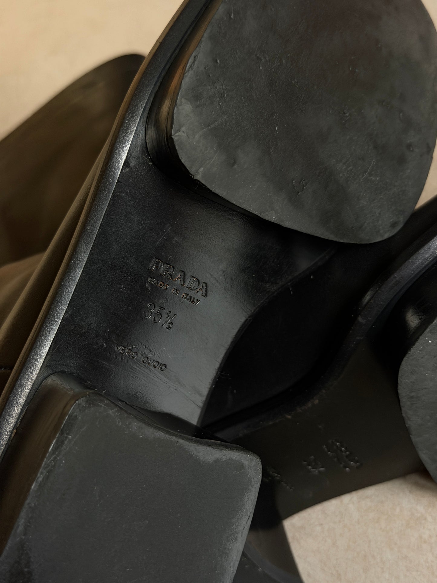 prada spring summer 1999 split sole boots