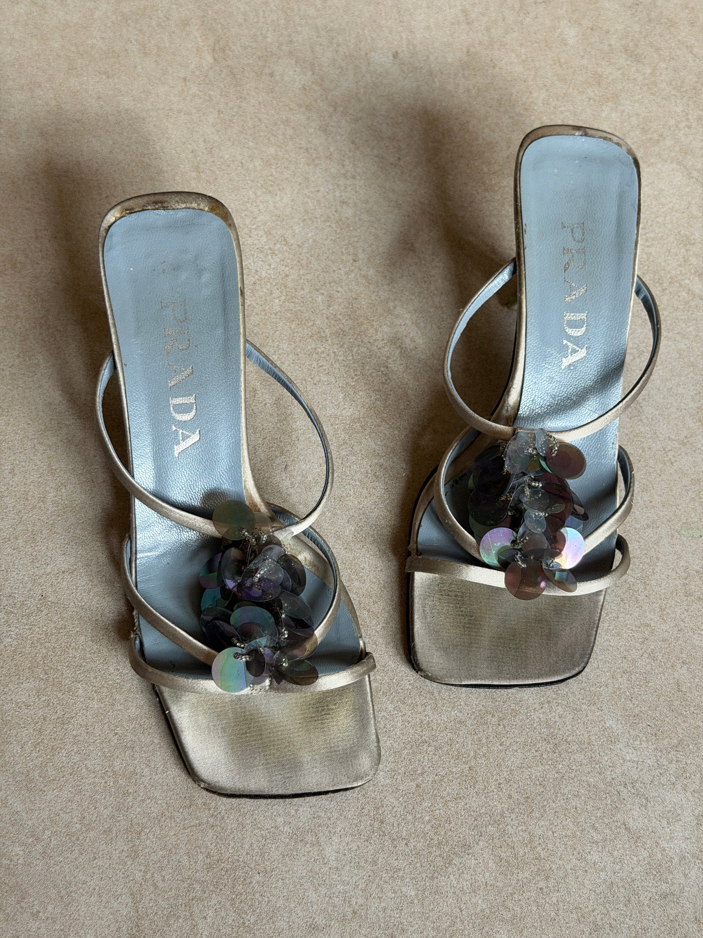 prada spring summer 2000 disc heels