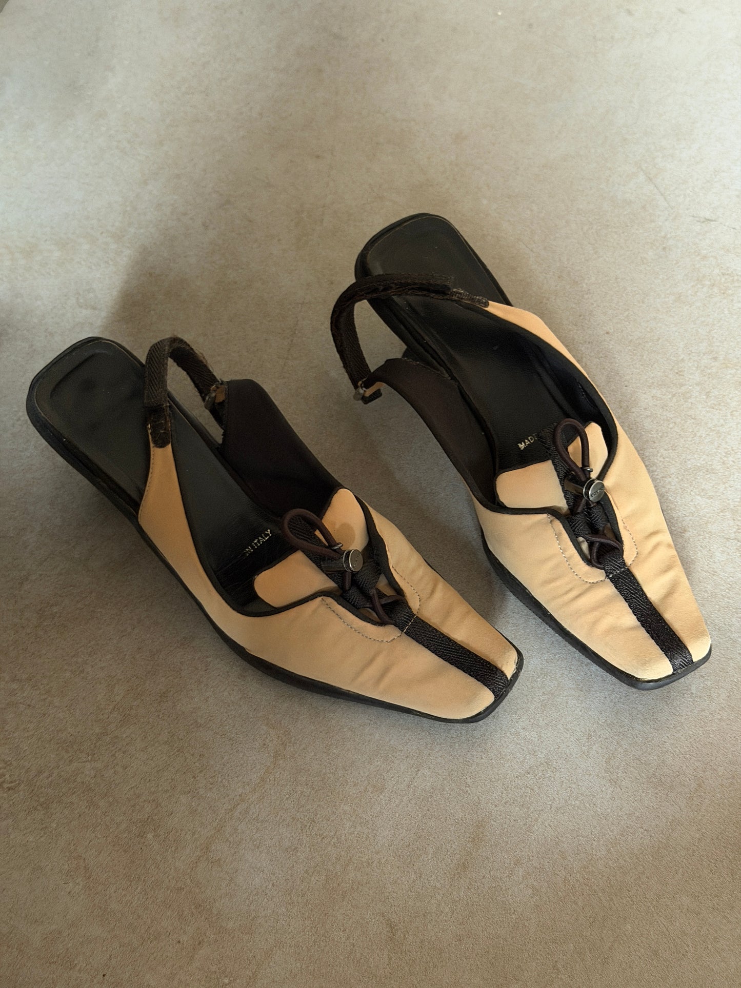 prada fall winter 1999 slingback heels