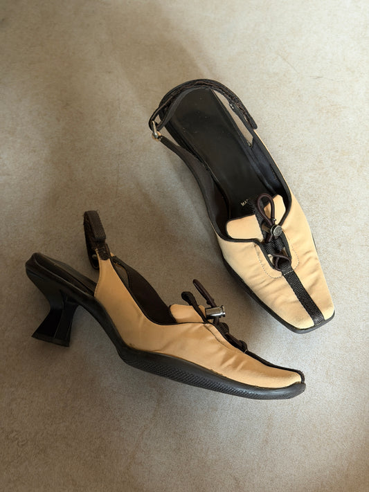 prada fall winter 1999 slingback heels