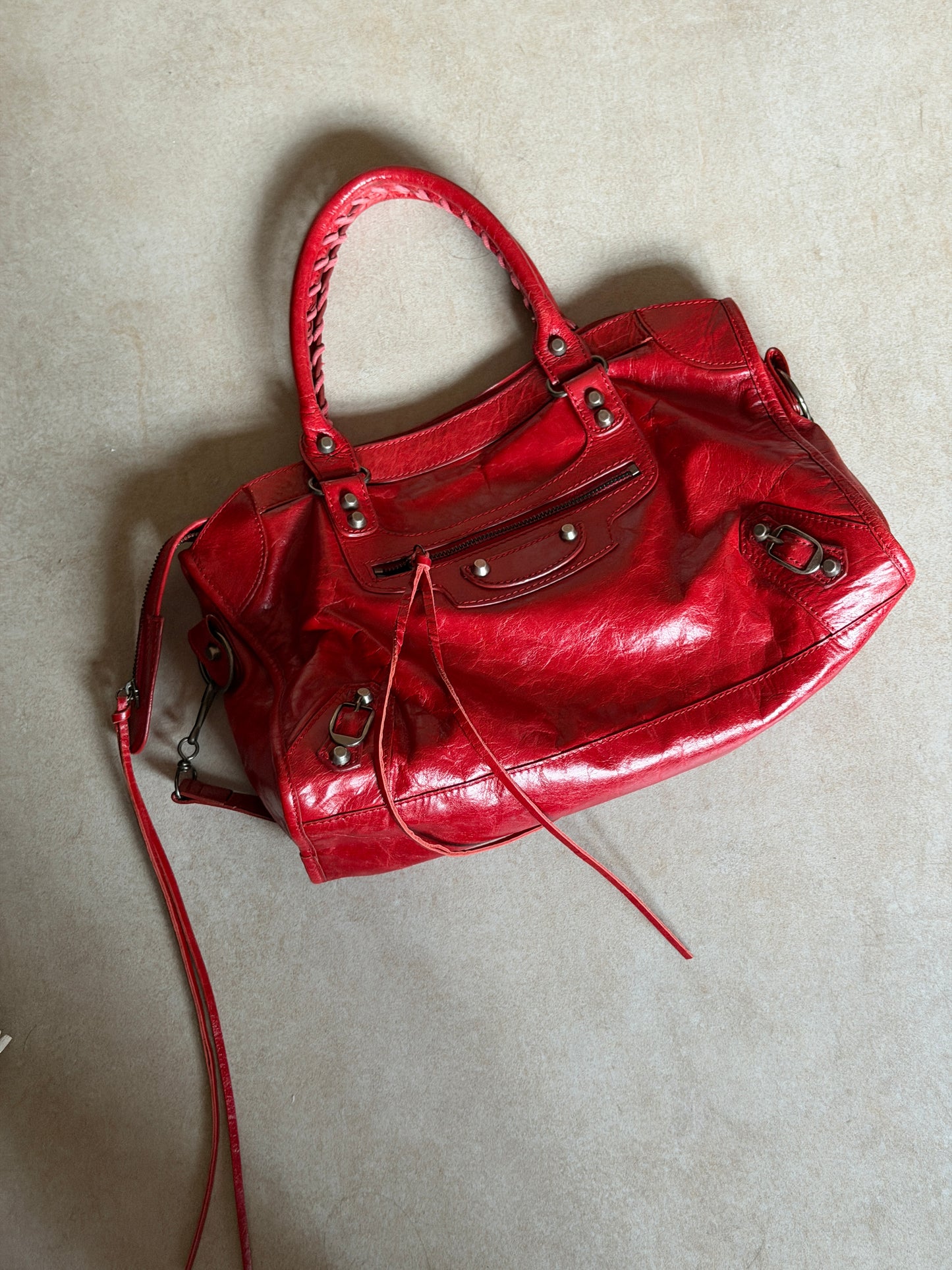 genuine leather city bag