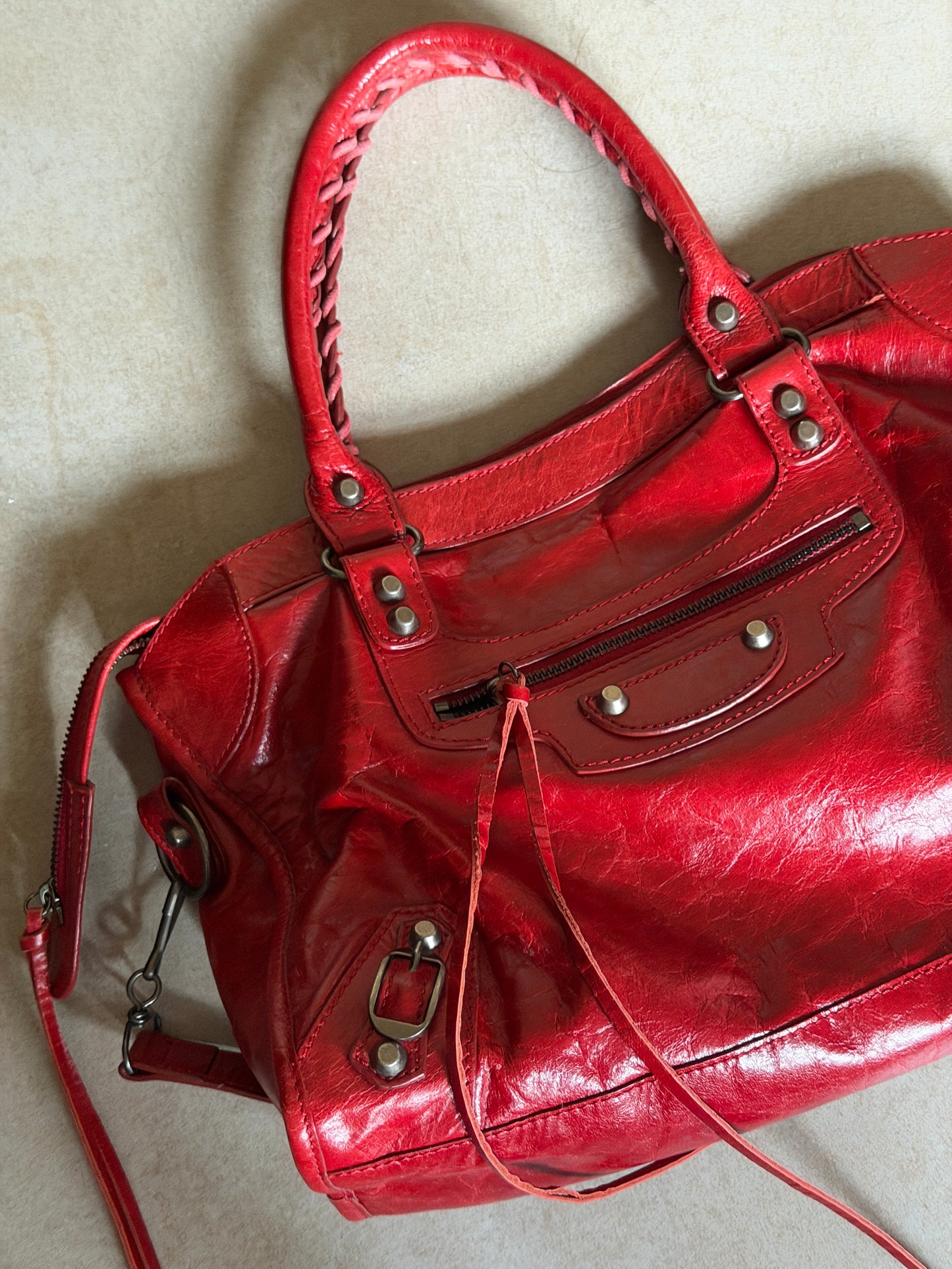 genuine leather city bag