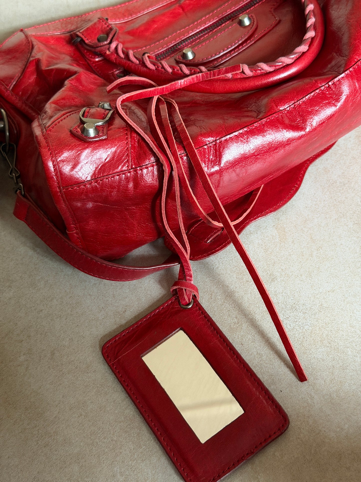 genuine leather city bag