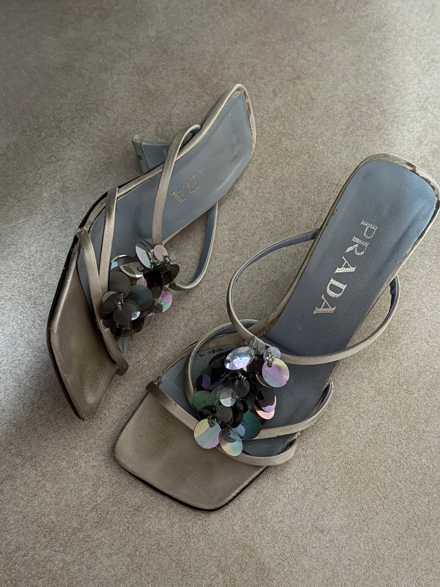 prada spring summer 2000 disc heels