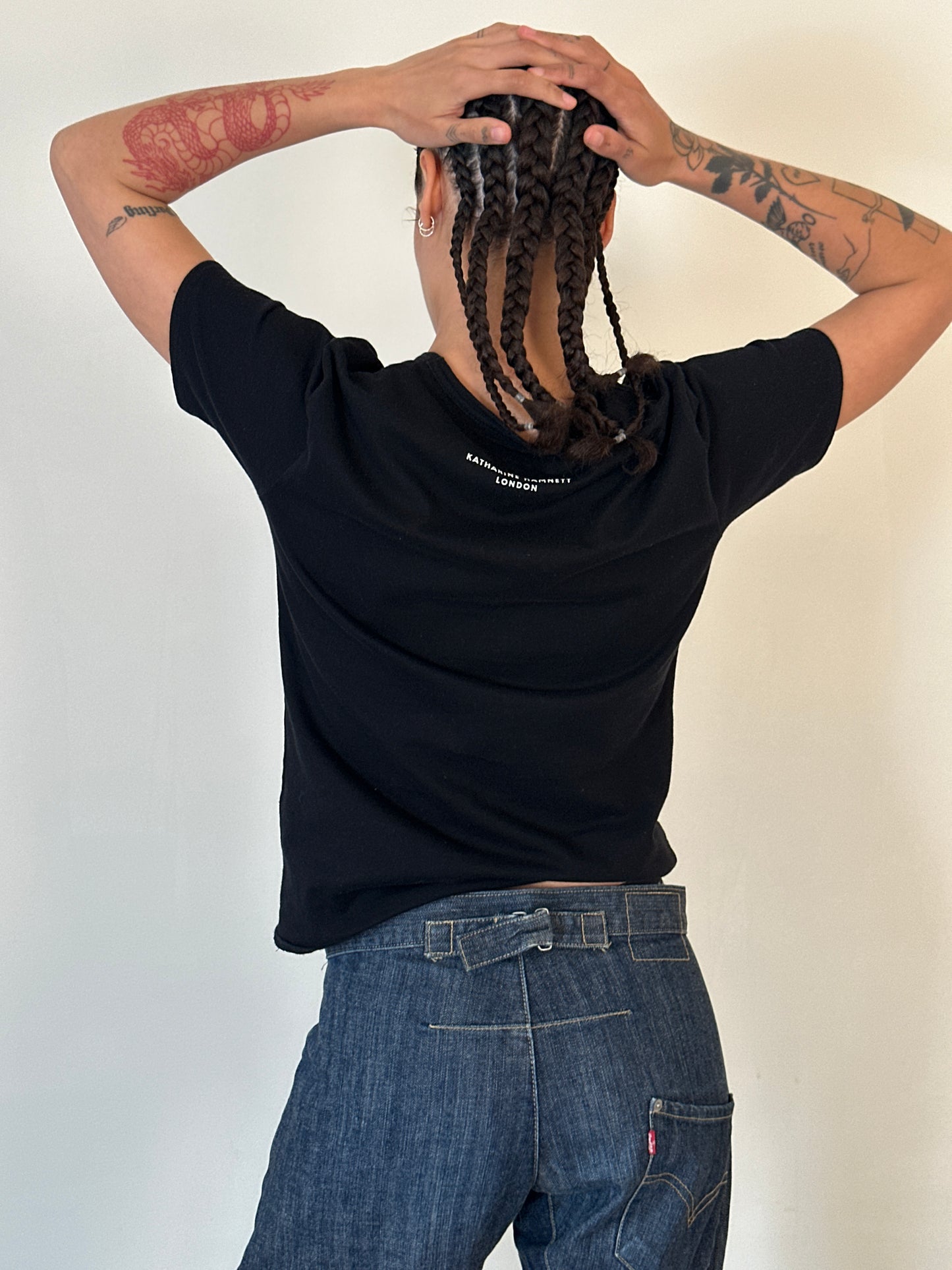 (rare) 80s katharine hamnett london “education not missiles” tee