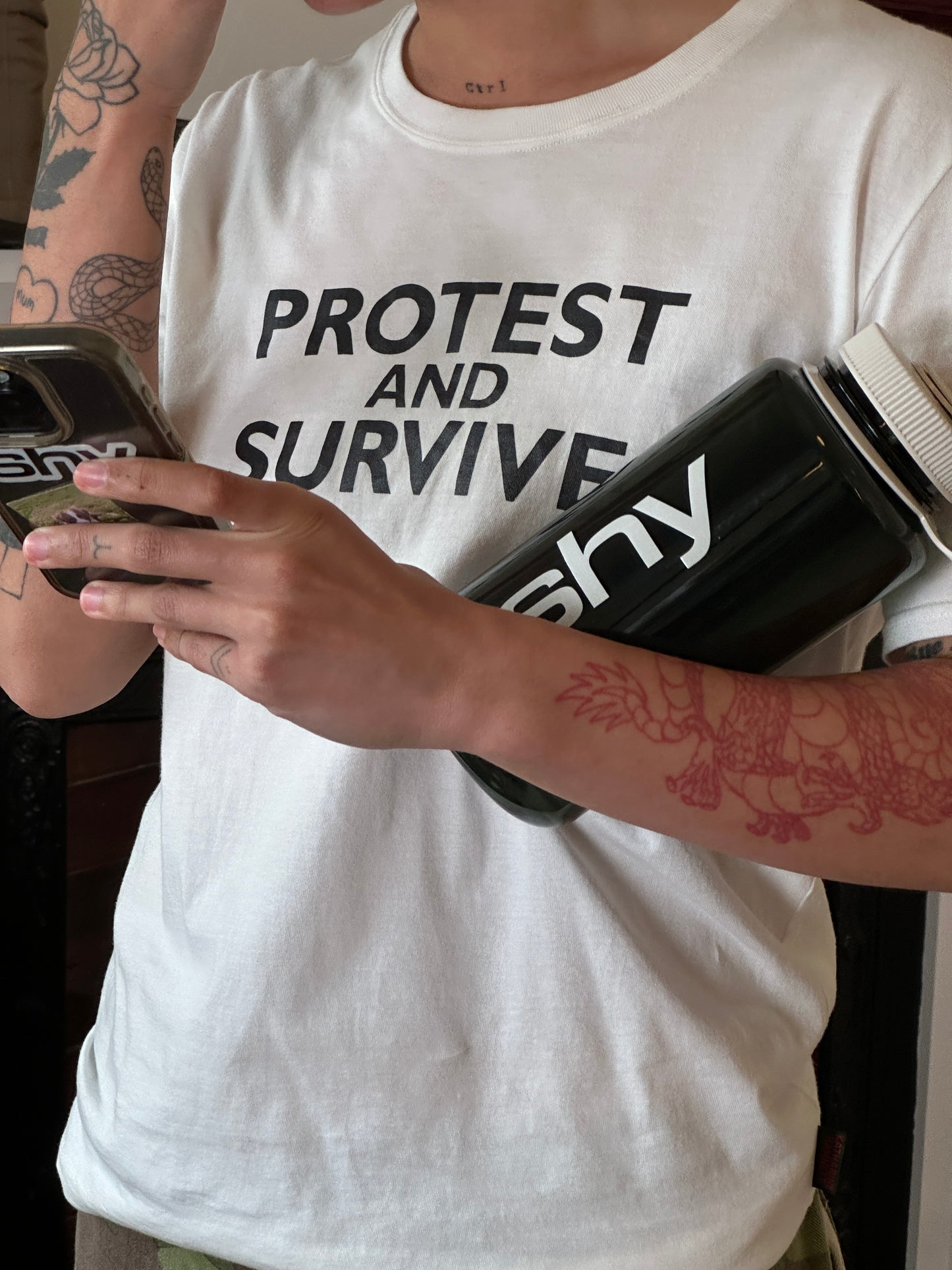 90s (rare) katharine hamnett 'protest and survive' tee