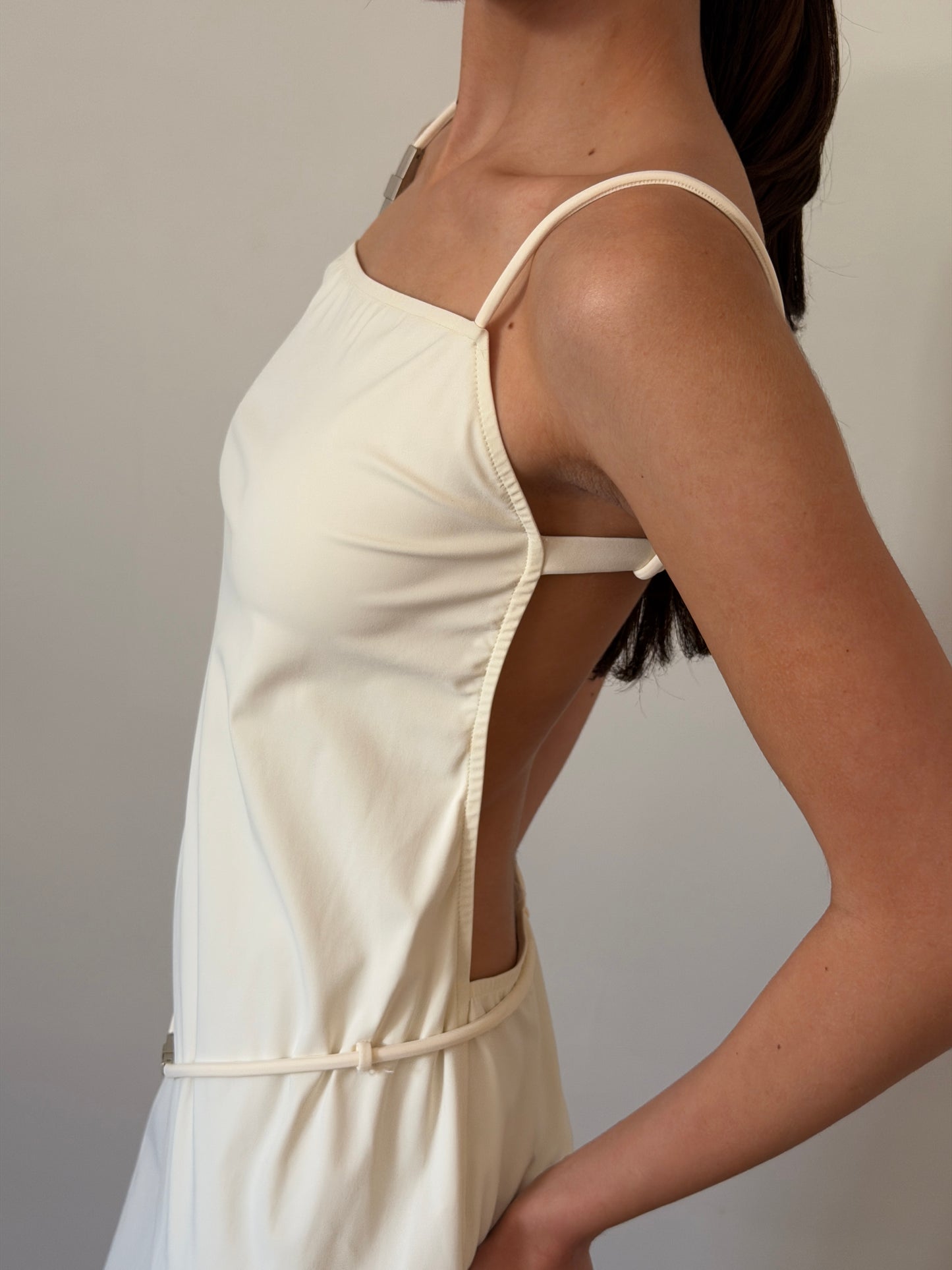 fendi fall 2001 by karl lagerfeld open back dress