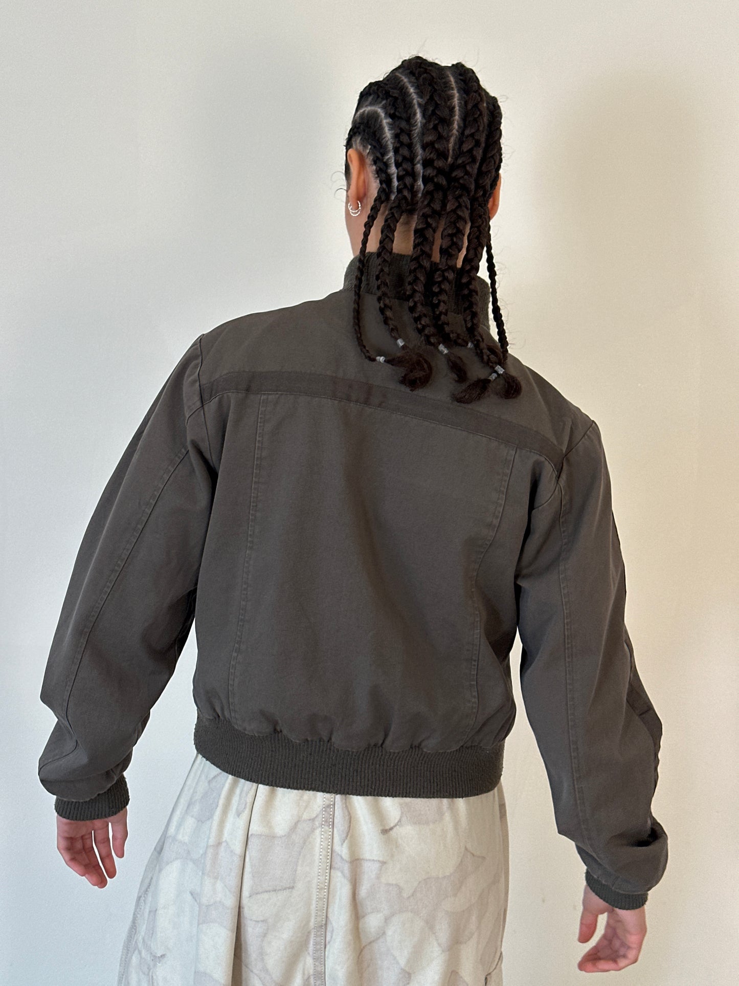 90s khaki cargo jacket