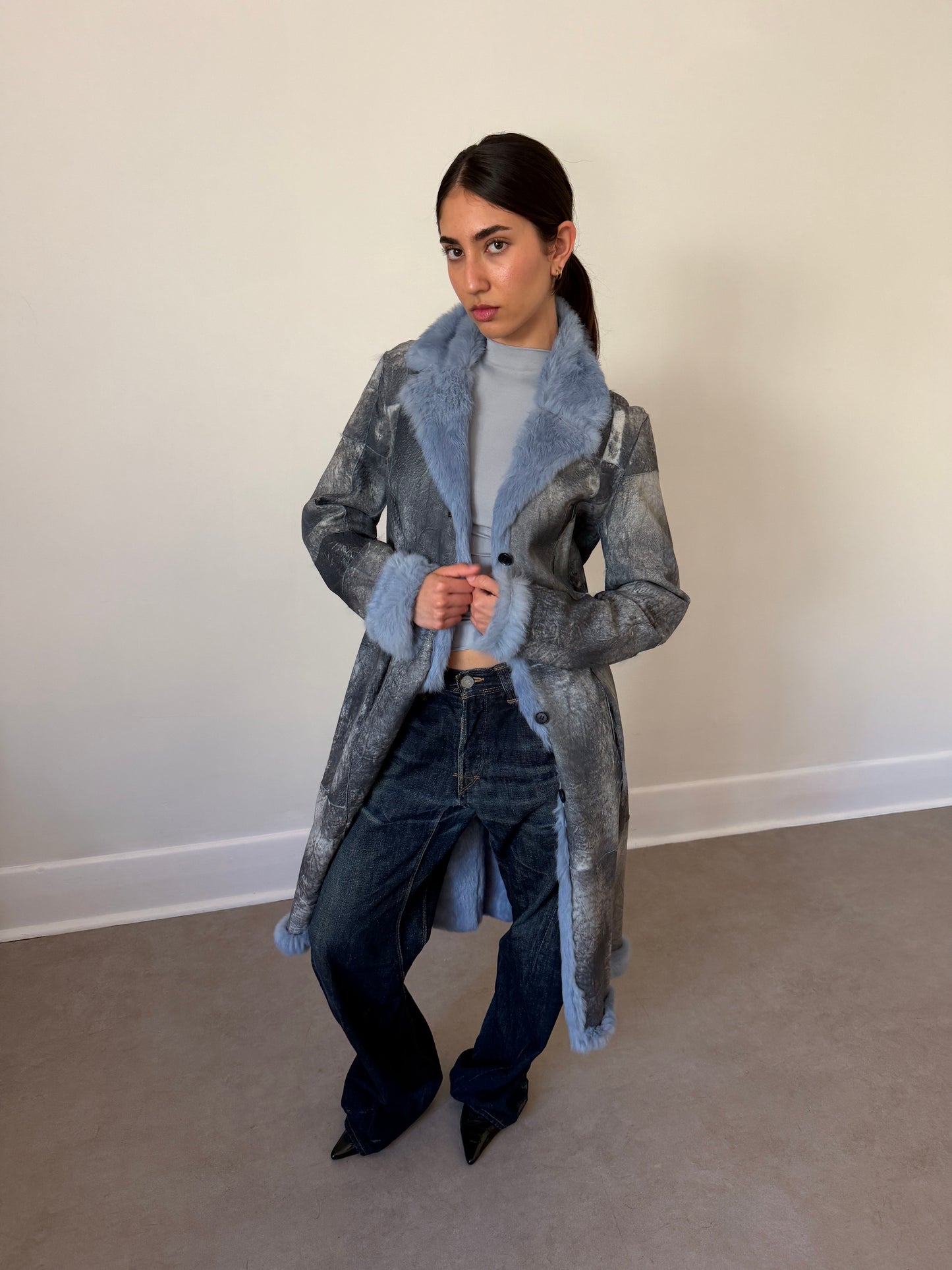 amaya arzuaga 90s fur coat