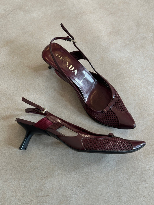 prada ss 2000 silngback heels