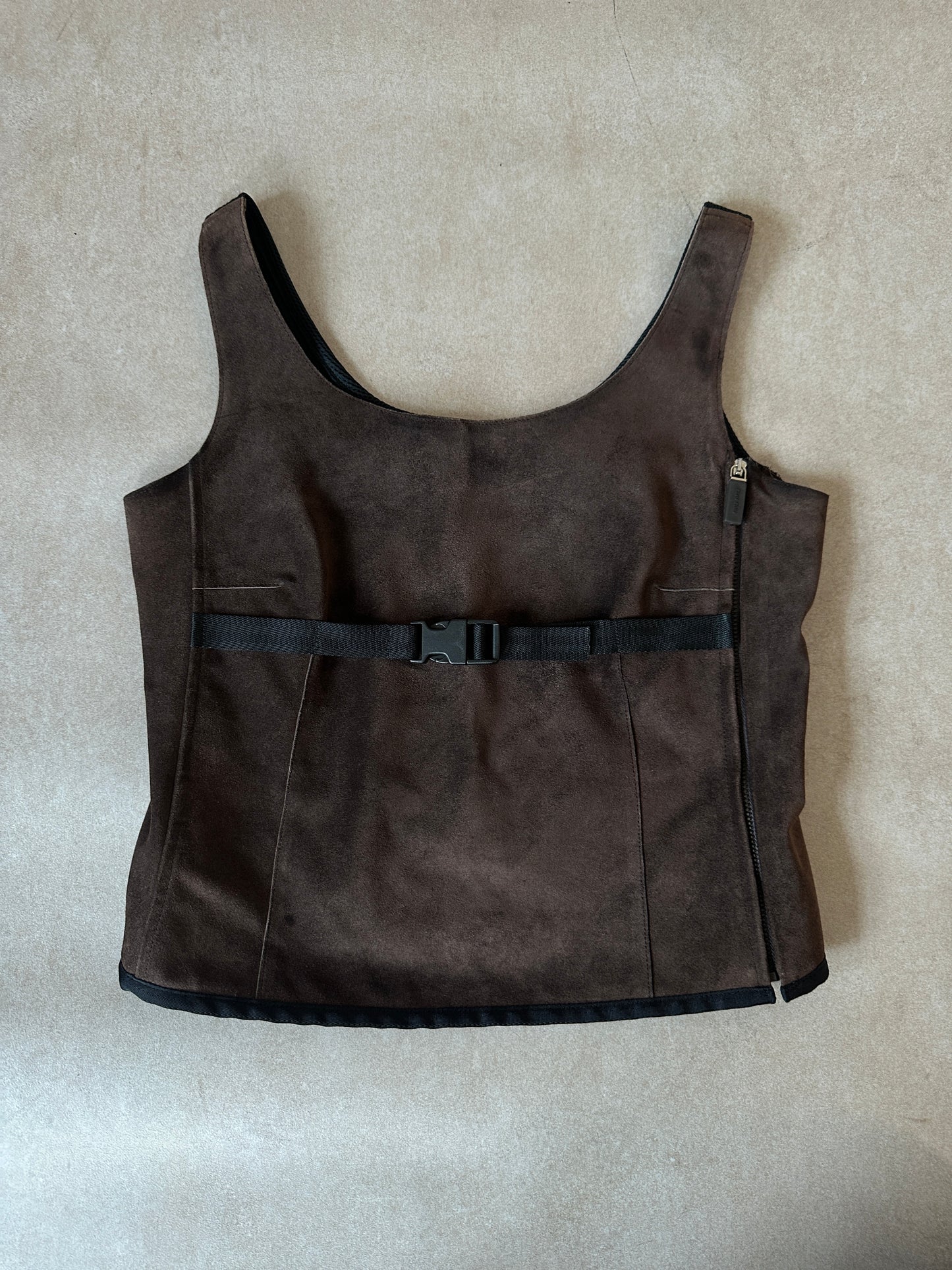 (permanent collection) miu miu ss 1999 suede vest
