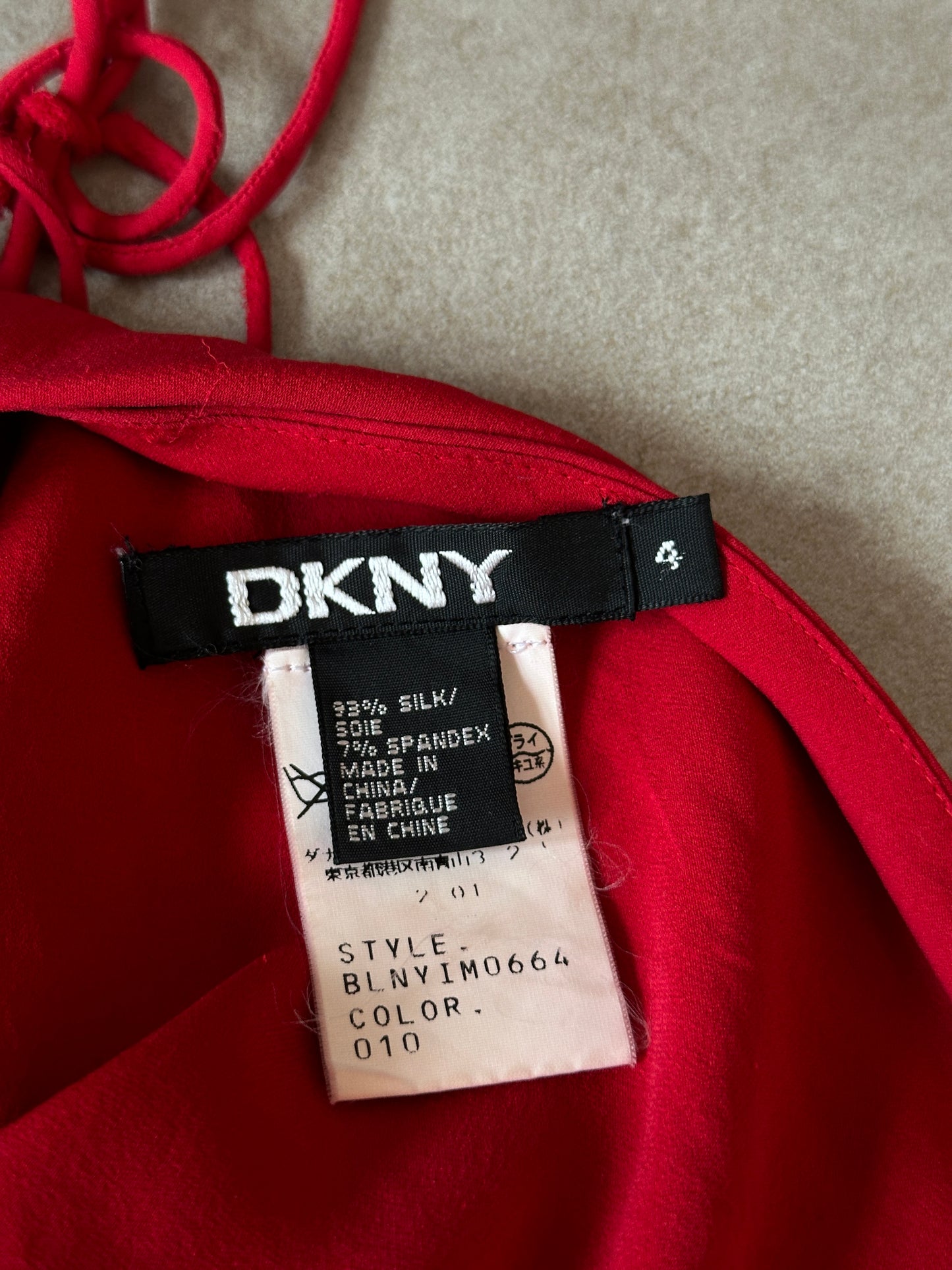 90s dkny low back halter tank