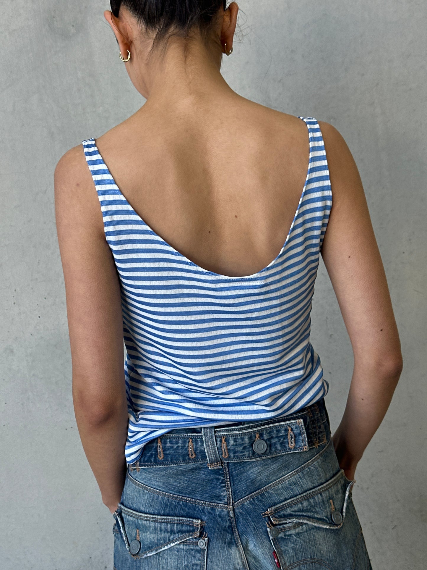 vintage stripe cami top