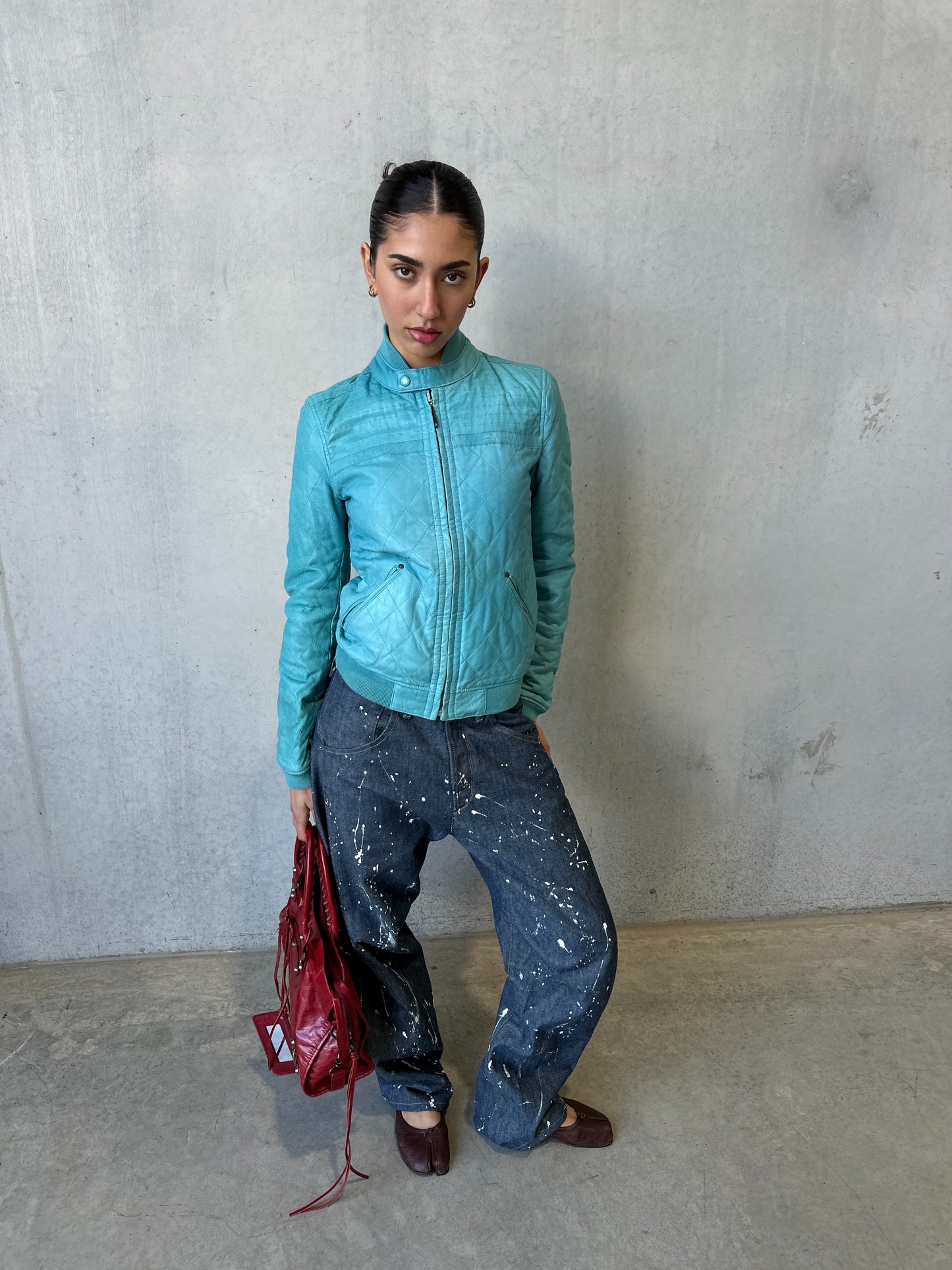 (rare) levi's jeans painted indigo denim