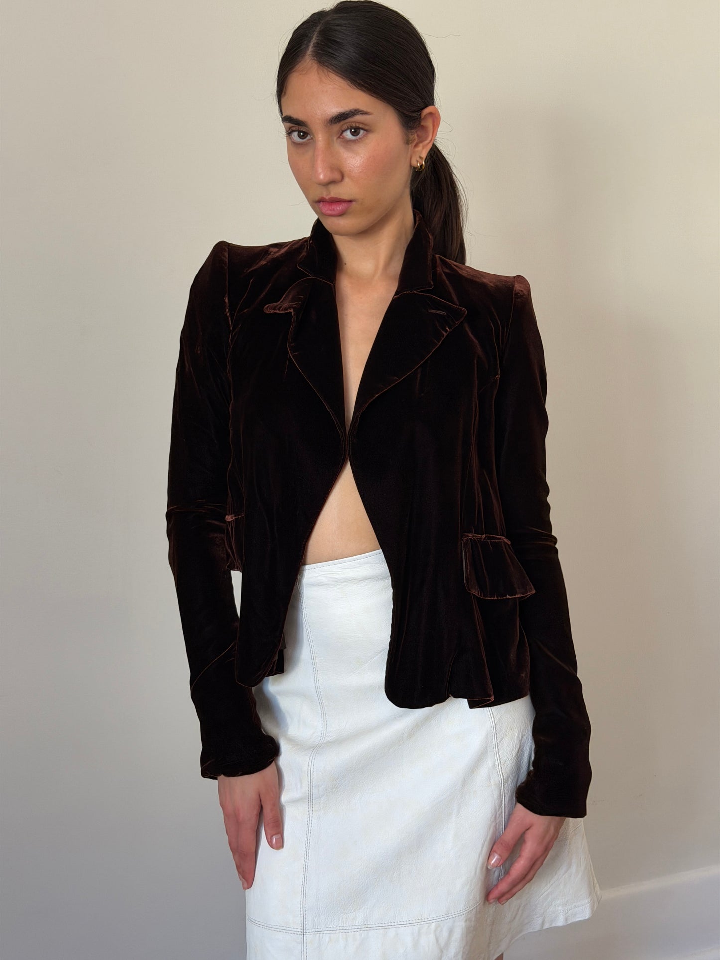 ysl fall 2003 by tom ford velour jacket