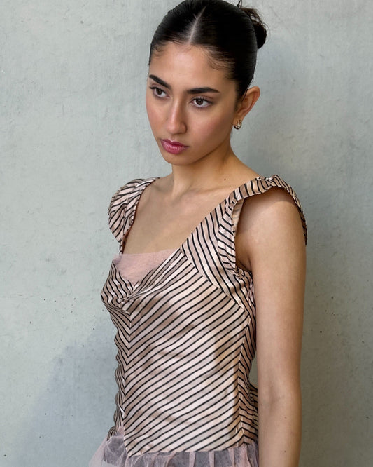 vintage marc jacobs silk tulle two-piece set
