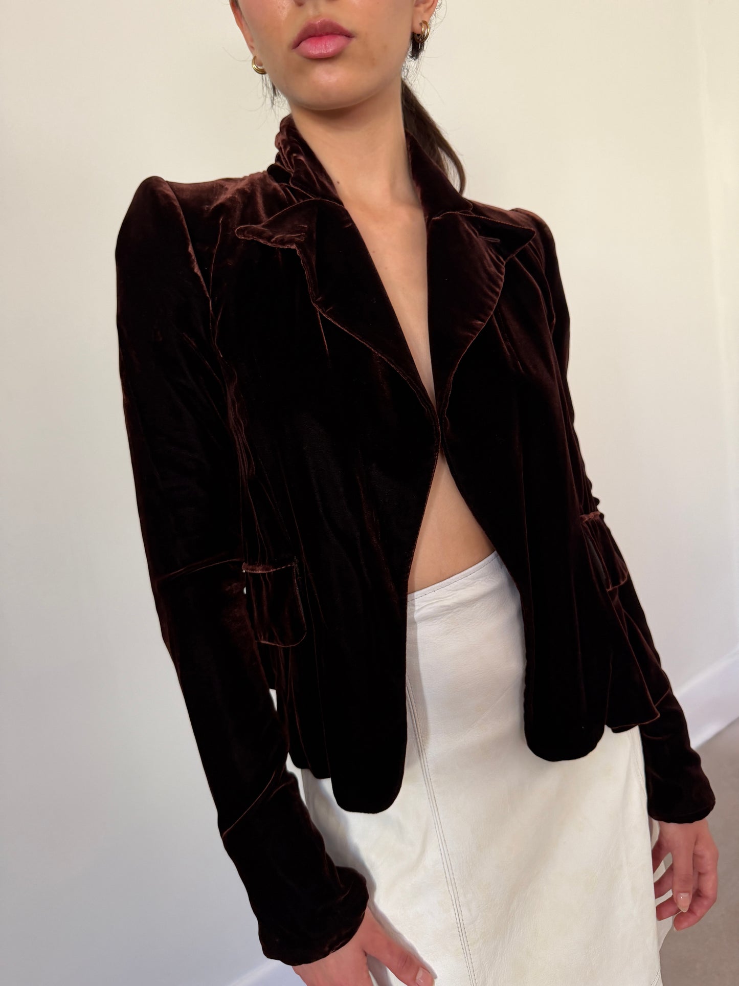 ysl fall 2003 by tom ford velour jacket