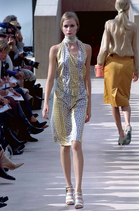 (reserved) louis vuitton spring 2000 by marc jacobs silk dress