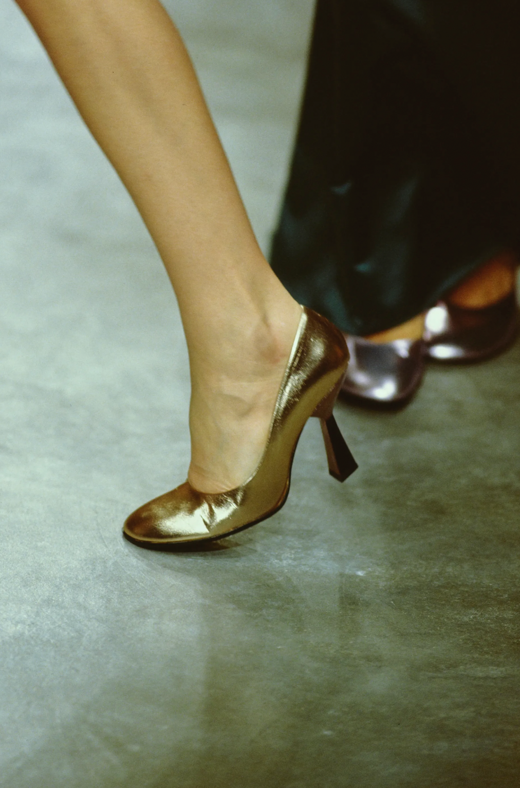 (rare) miu miu ss 1998 runway metallic heels