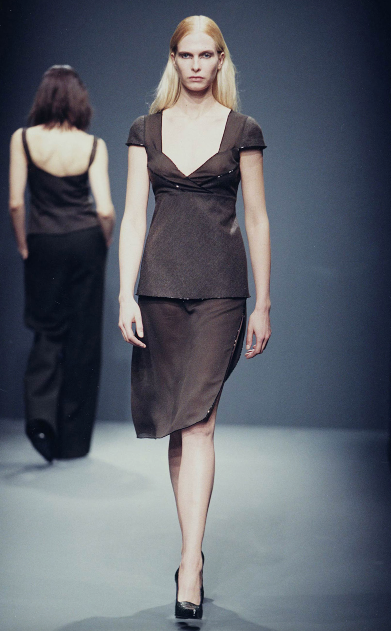 prada fall 1997 two piece beaded set
